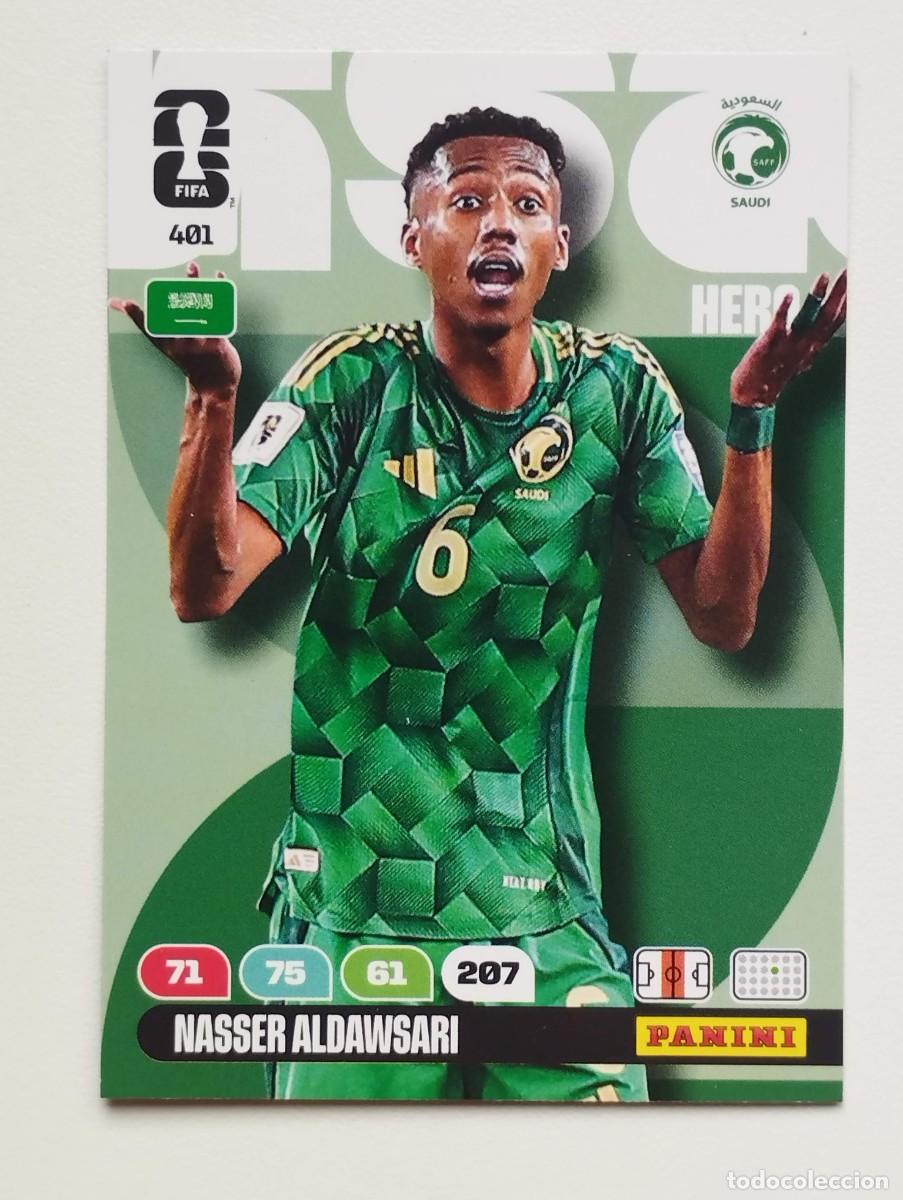 Cromos de F&uacute;tbol: CROMO CARD ADRENALYN MUNDIAL WORLD CUP 2026 HERO 401 NASSER ALDAWSARI ARABIA SAUDI