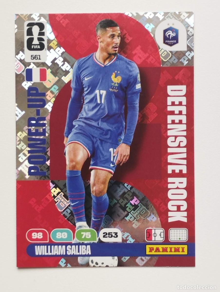 Cromos de F&uacute;tbol: CROMO CARD ADRENALYN MUNDIAL WORLD CUP 2026 DEFENSIVE ROCK 561 WILLIAM SALIBA FRANCIA