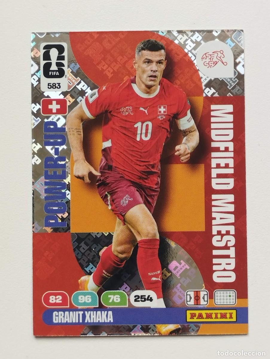 Cromos de F&uacute;tbol: CROMO CARD ADRENALYN MUNDIAL WORLD CUP 2026 MIDFIELD MAESTRO 583 GRANT XHAKA SUIZA