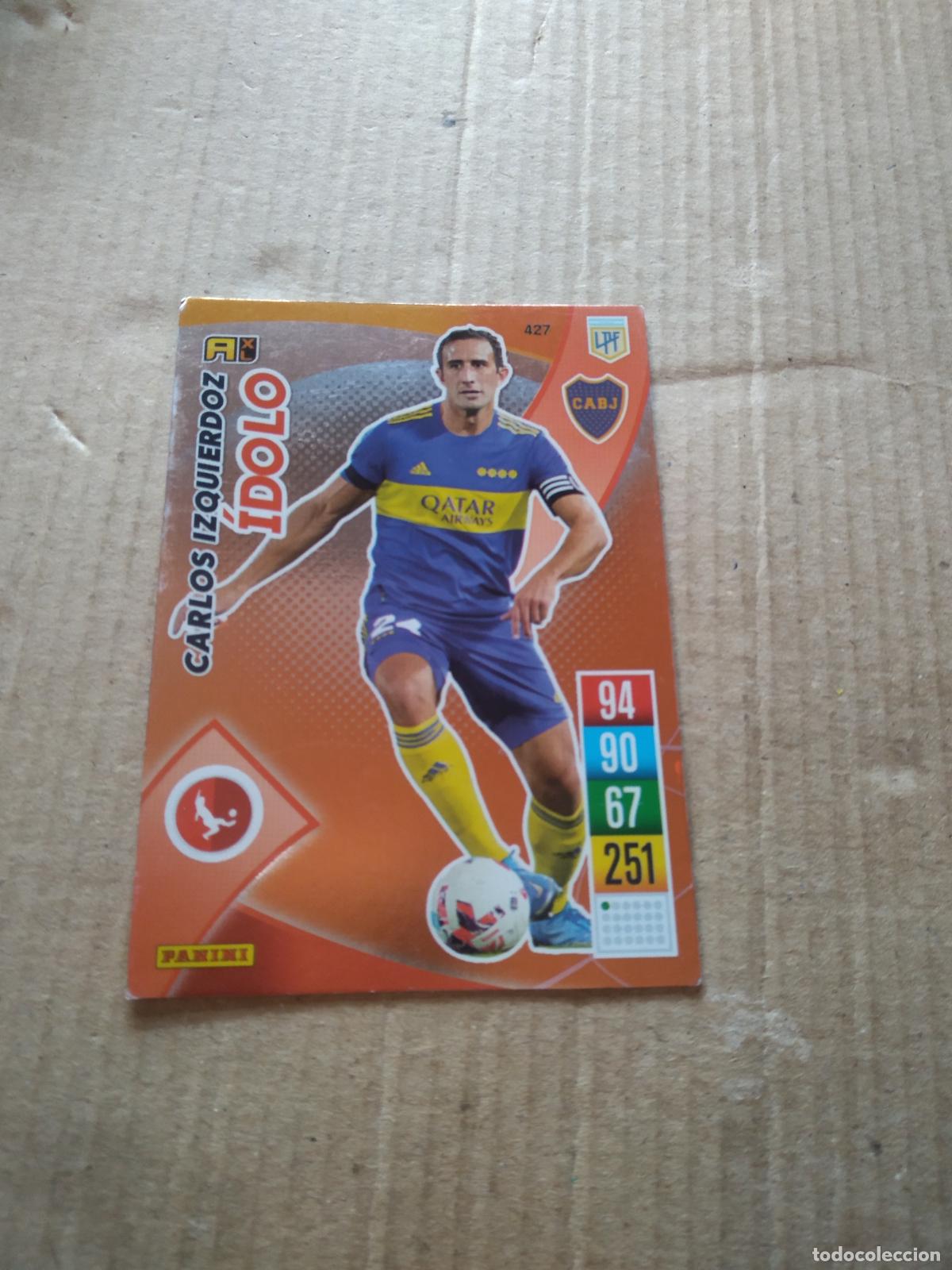 Cromos de Futebol: 427 CARLOS IZQUIERDOZ BOCA JUNIORS CROMO FUTBOL ARGENTINO PANINI LIGA ARGENTINA 2021-2022 ADRENALYN