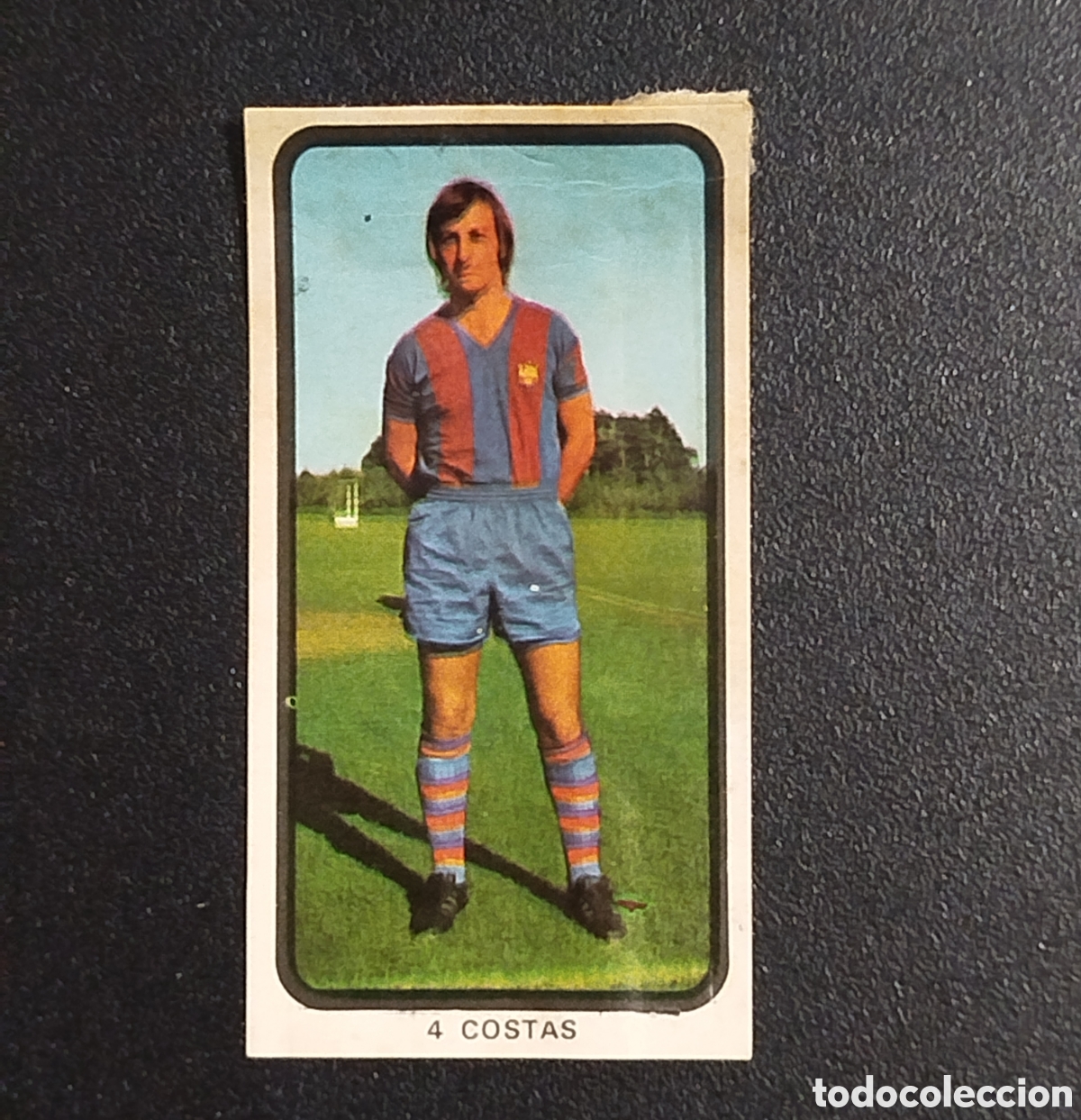 Cromos de F&uacute;tbol: COSTAS # 4 FC BARCELONA RUIZ ROMERO 1974 1975 74 75 CAMPEONATOS NACIONALES FUTBOL CROMO DESPEGADO