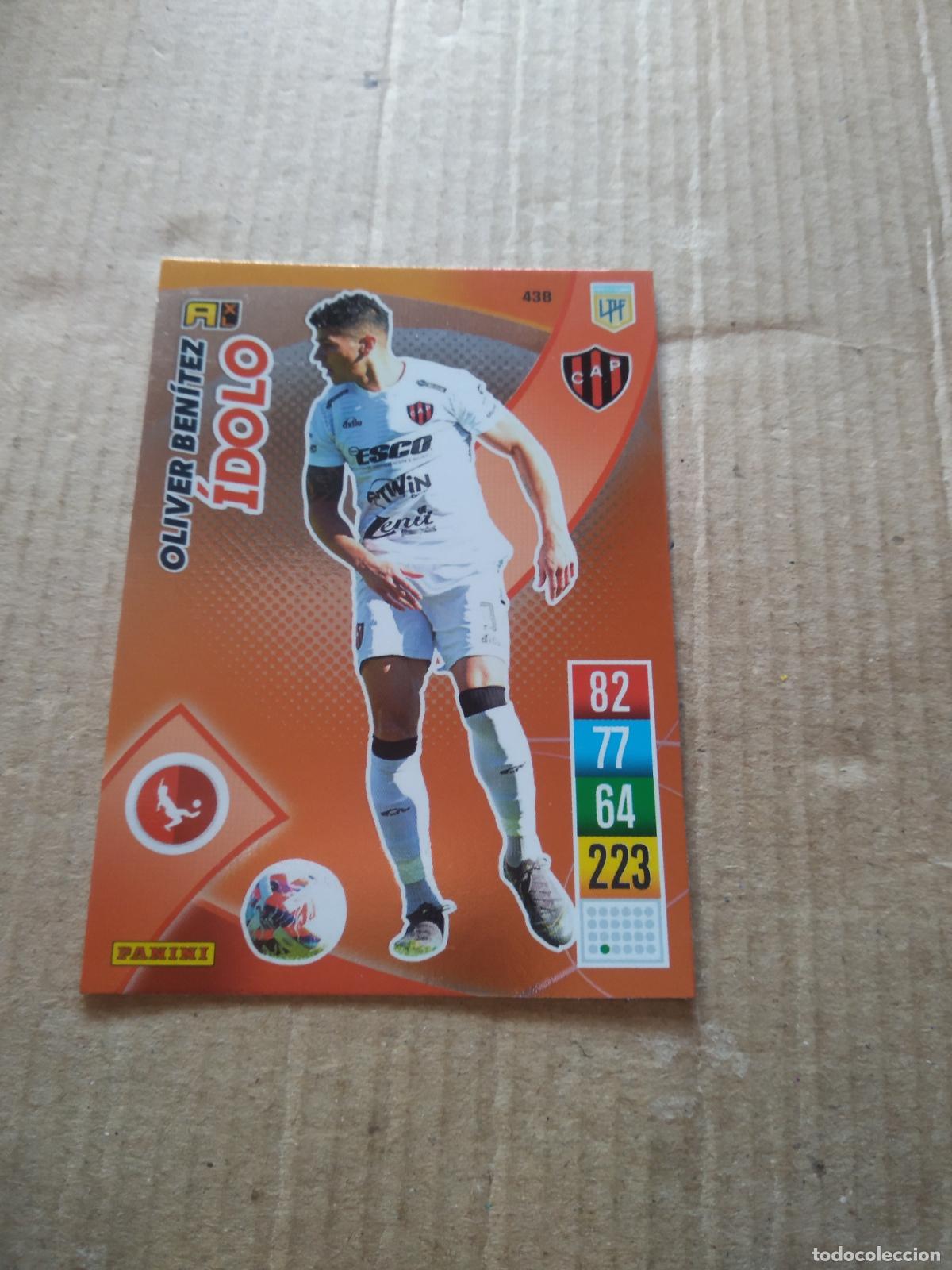 Cromos de F&uacute;tbol: 438 OLIVER BENITEZ PATRONATO CROMO FUTBOL ARGENTINO PANINI LIGA ARGENTINA 2021-2022 ADRENALYN