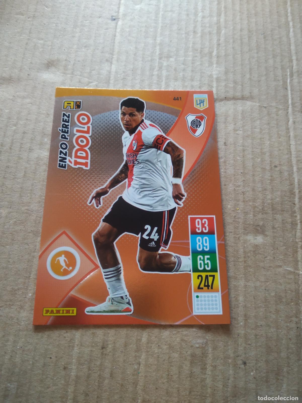 Cromos de F&uacute;tbol: 441 ENZO PEREZ RIVER PLATE CROMO FUTBOL ARGENTINO PANINI LIGA ARGENTINA 2021-2022 ADRENALYN