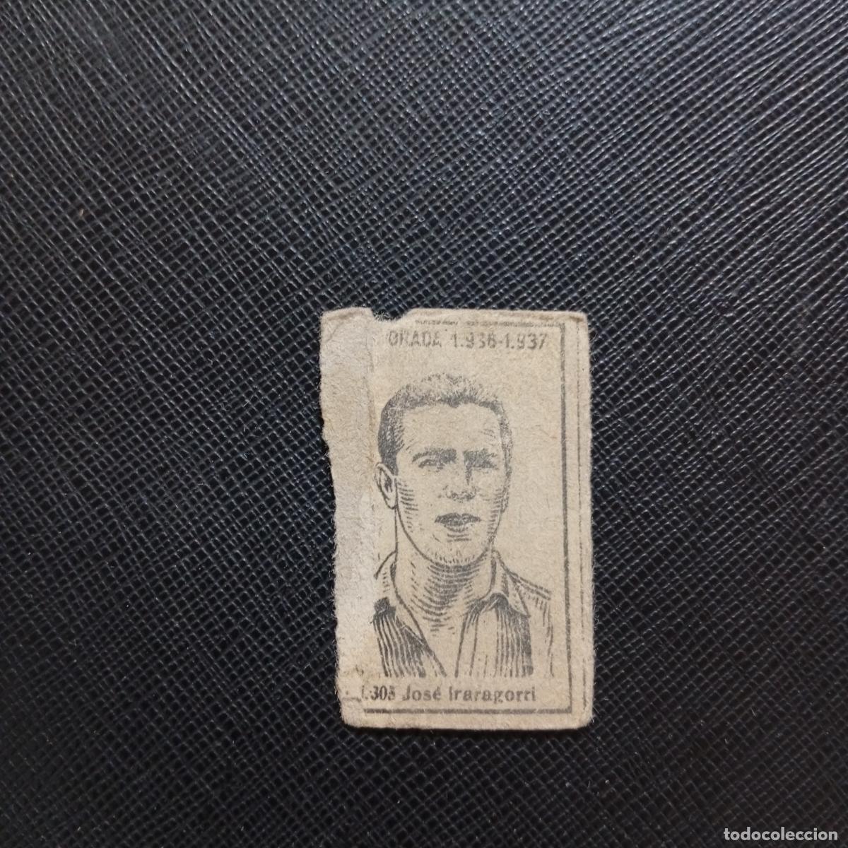 Cromos de F&uacute;tbol: 305 JOSE IRARAGORRI BILBAO CERILLAS Y FOSFOROS 1936 1937 LIGA 36 37 FUTBOL CROMO - A144 PG37 B