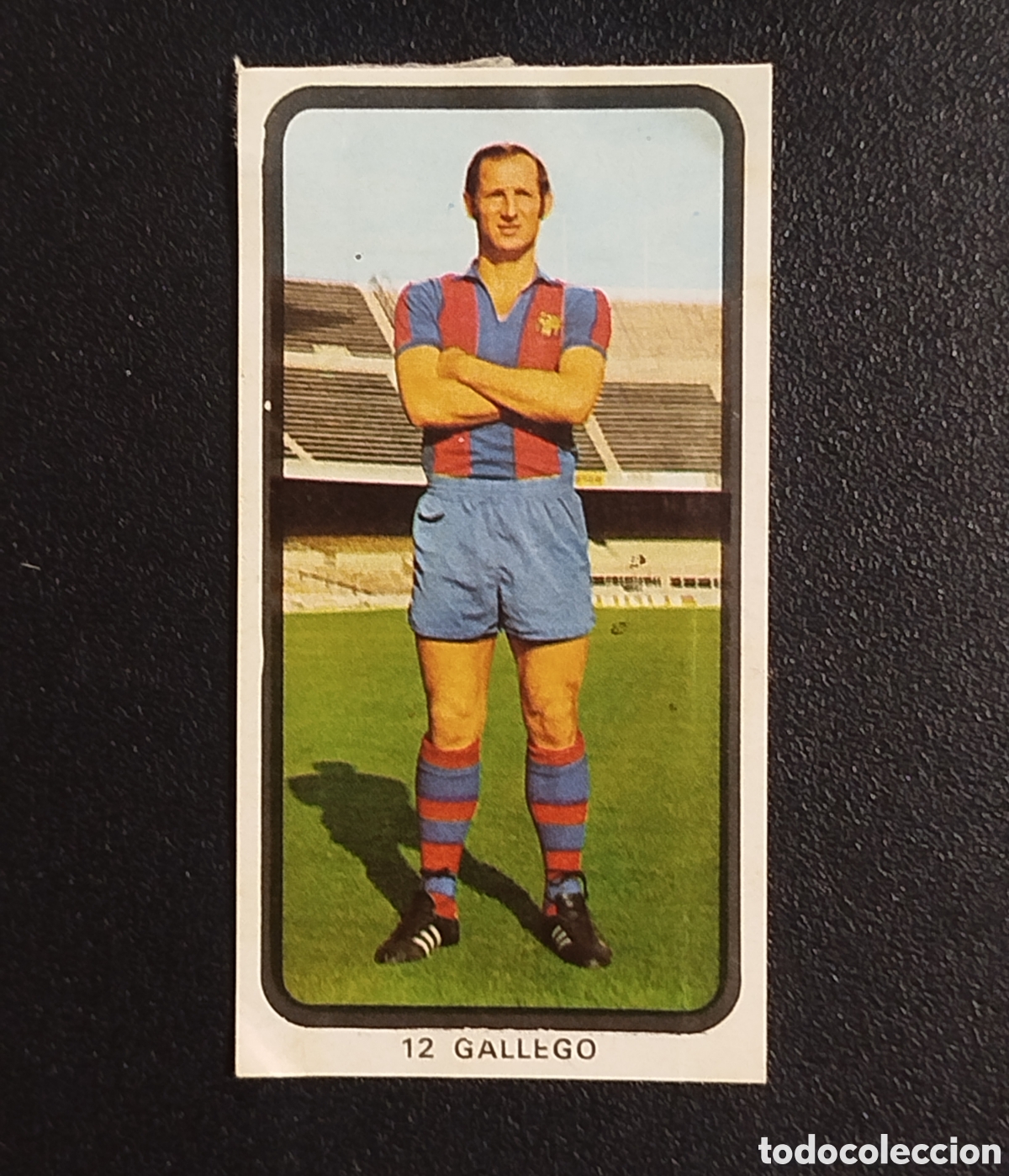 Football Stickers: GALLEGO # 12 FC BARCELONA RUIZ ROMERO 1974 1975 74 75 CAMPEONATOS NACIONALES FUTBOL CROMO DESPEGADO