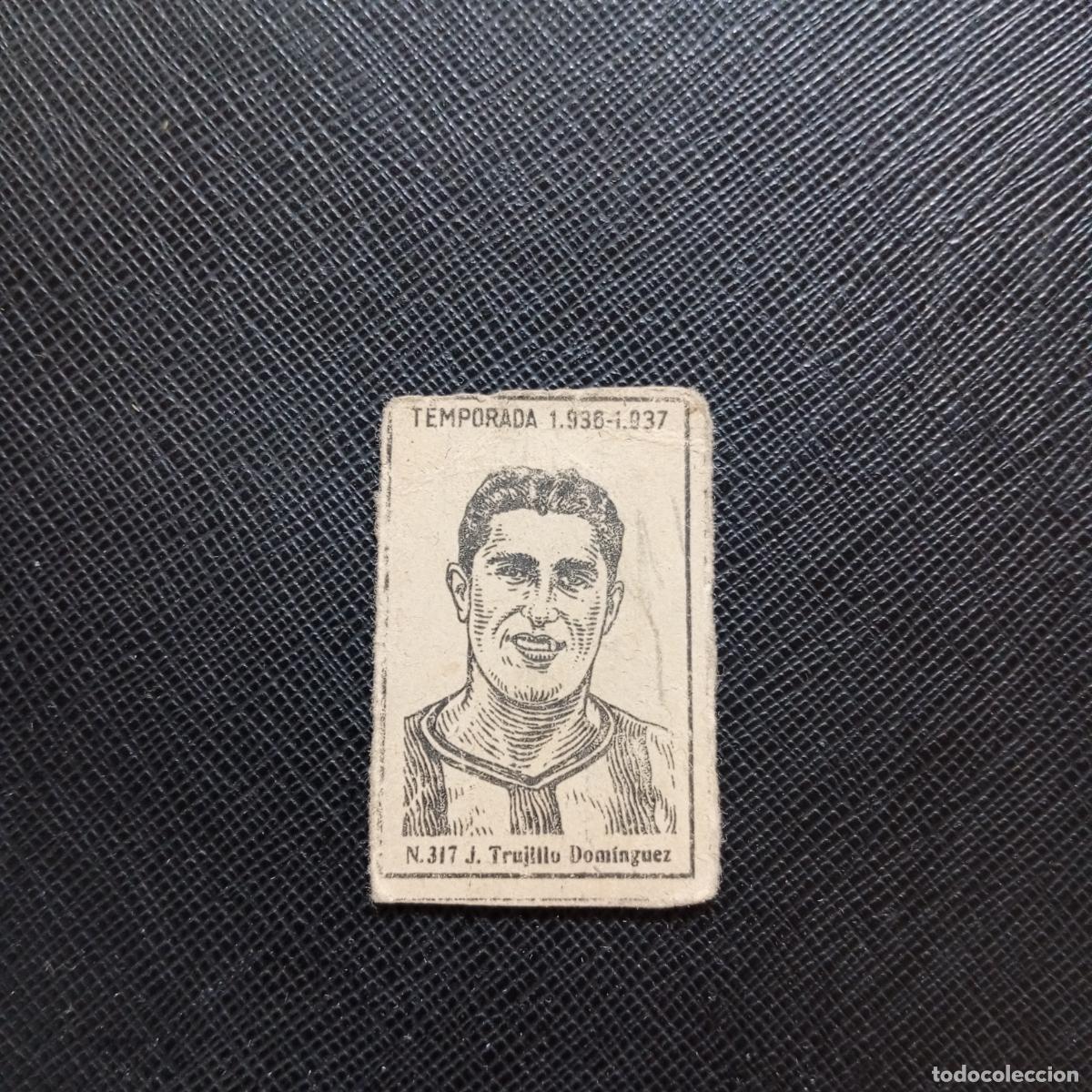 Cromos de F&uacute;tbol: 317 TRUJILLO DOMINGUEZ GIRONA CERILLAS Y FOSFOROS 1936 1937 LIGA 36 37 FUTBOL CROMO - A144 PG163
