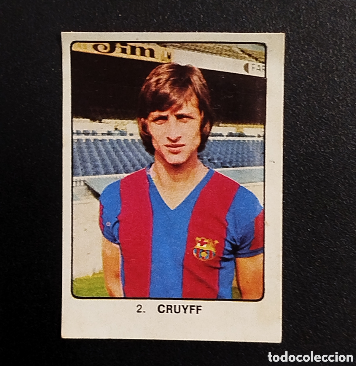 Football Stickers: 1974 CRUYFF KEISA CAMPEONES DEL DEPORTE MUNDIAL # 2 FC BARCELONA CROMO DESPEGADO