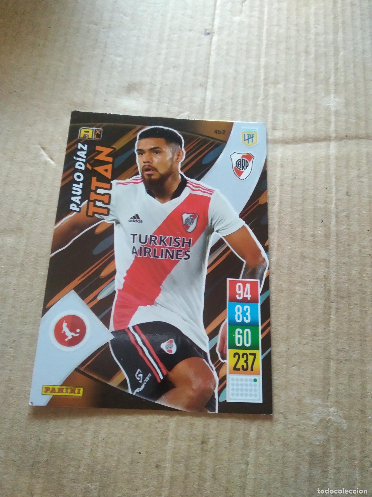 Cromos de F&uacute;tbol: 452 PAULO DIAZ RIVER PLATE CROMO FUTBOL ARGENTINO PANINI LIGA ARGENTINA 2021-2022 ADRENALYN