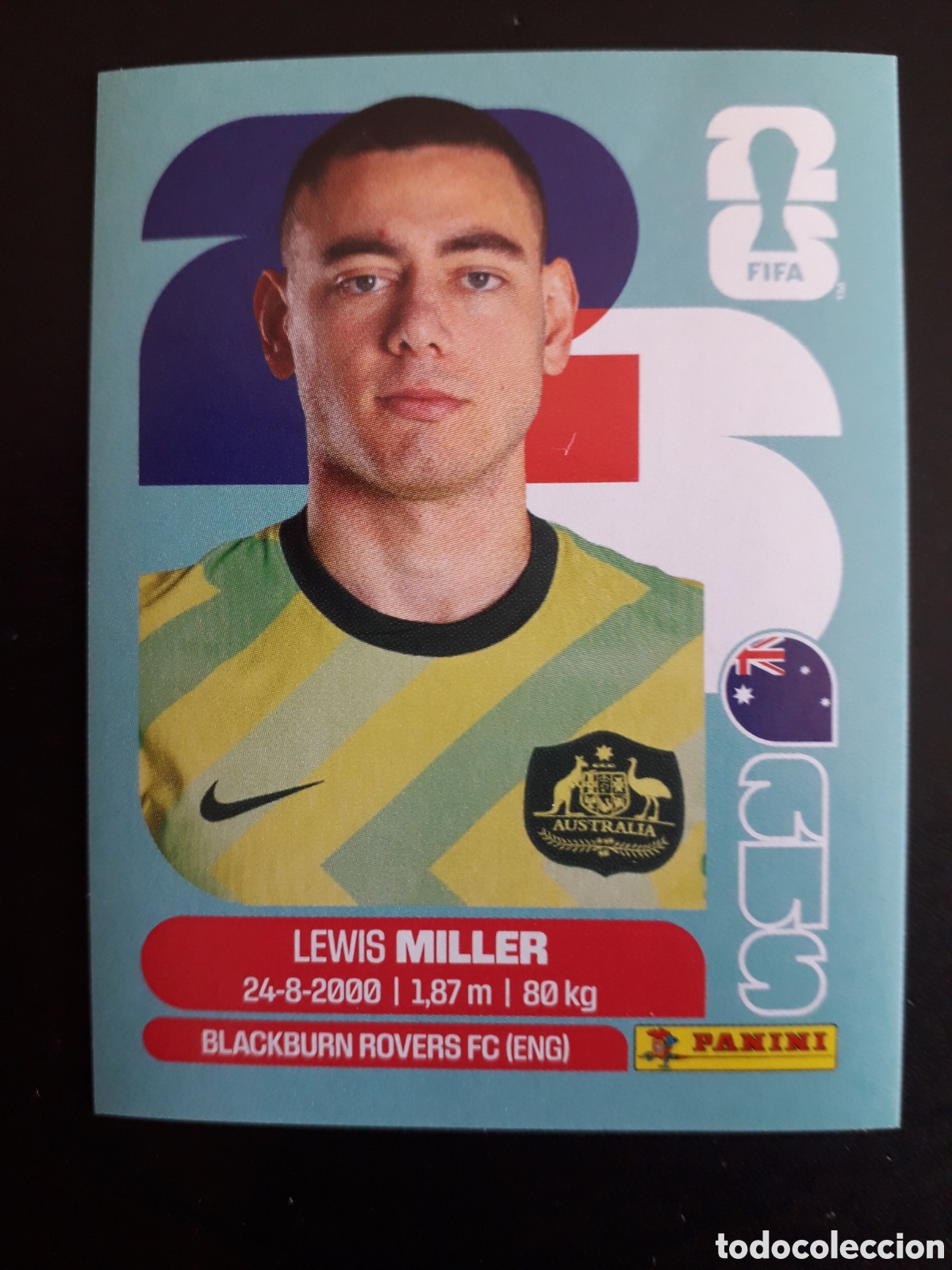 Cromos de Futebol: MILLER AUSTRALIA AUS 9 MUNDIAL F&Uacute;TBOL 2026 FIFA WORLD CUP PANINI SIN PEGAR PEDIDO M&Iacute;NIMO 3&euro;