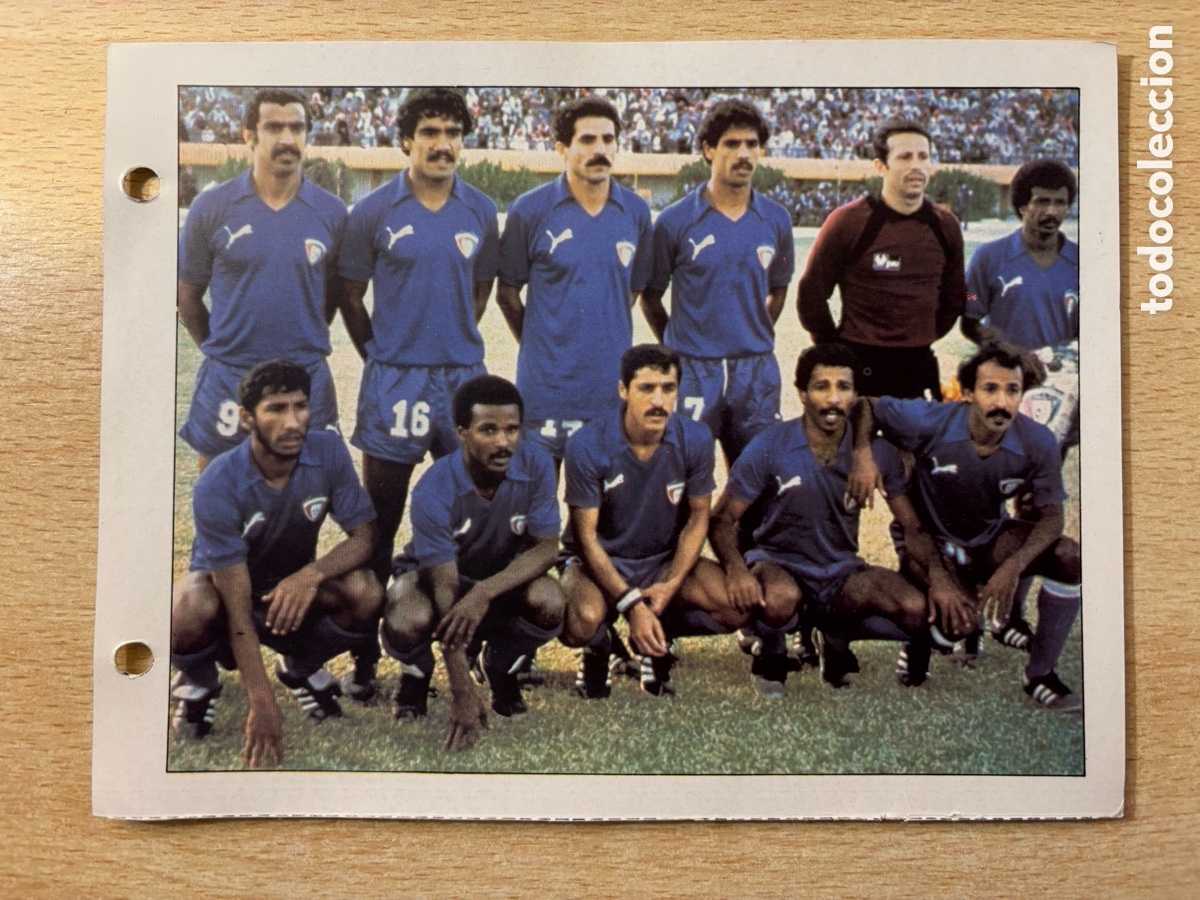 Cromos de F&uacute;tbol: # 99 Selecci&oacute;n Kuwait Las Estrellas del Mundial 82 mide 18x14 cm