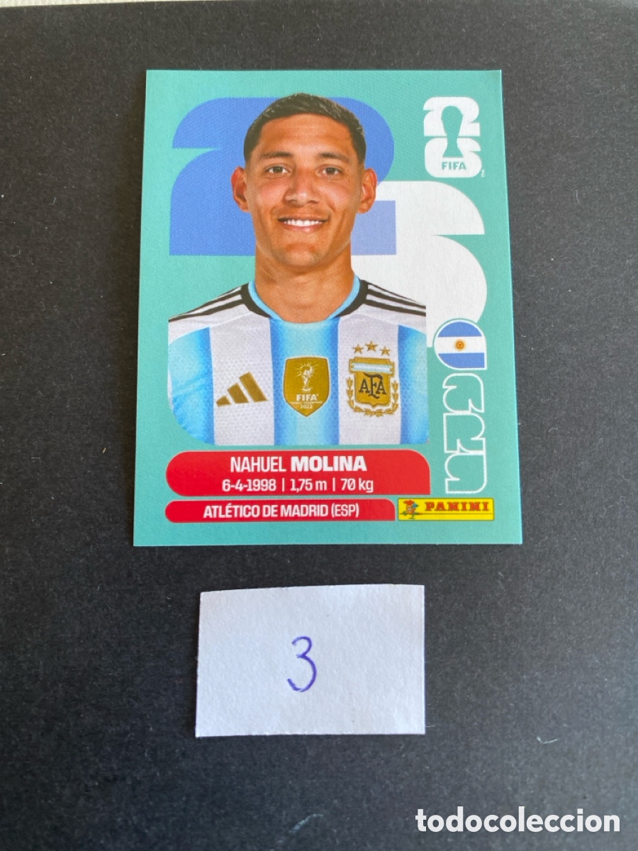 Cromos de F&uacute;tbol: Cromo Argentina Mundial 2026 N* 3 nuevo