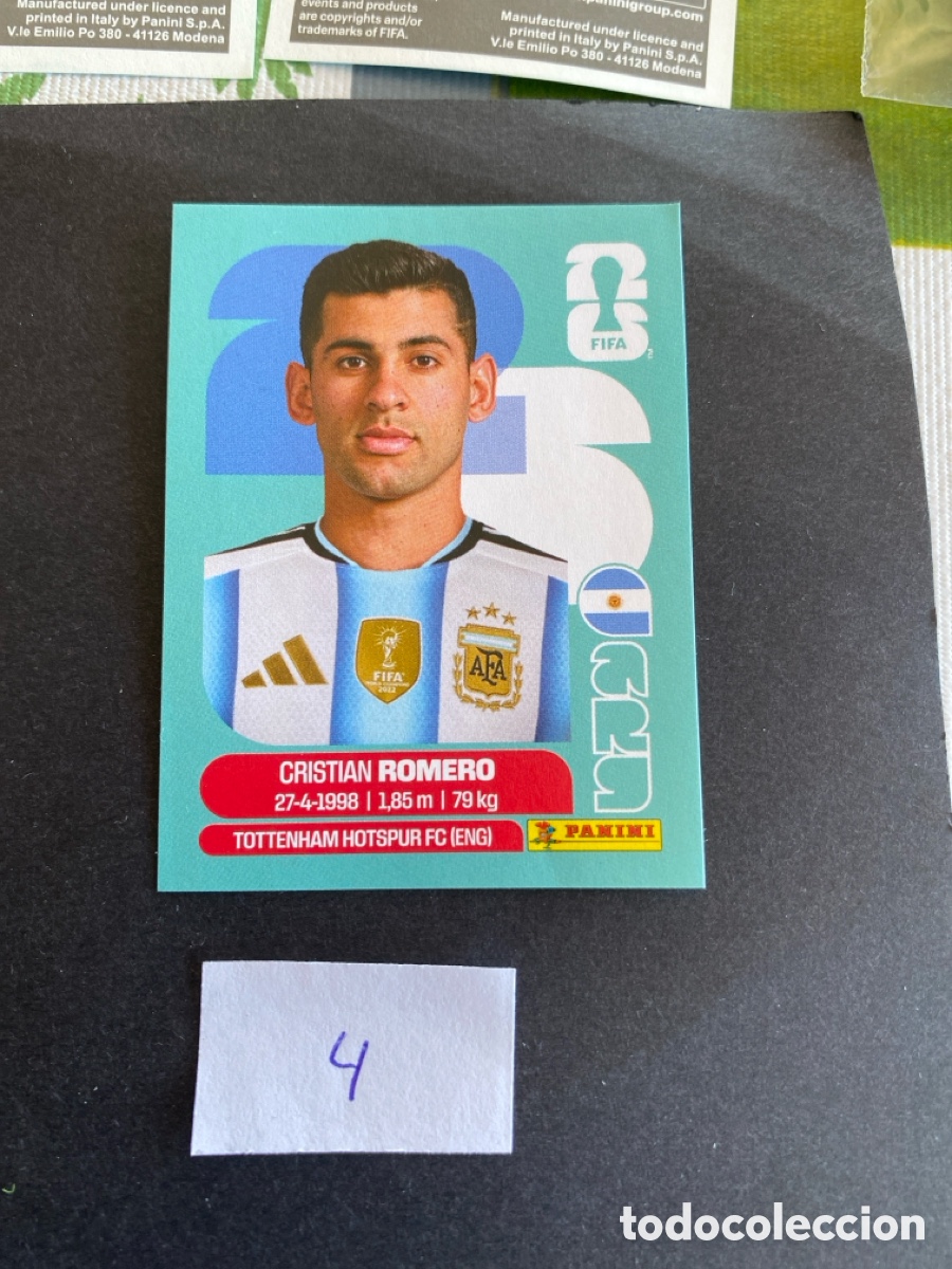 Cromos de F&uacute;tbol: Cromo Argentina Mundial 2026 N* 4 nuevo