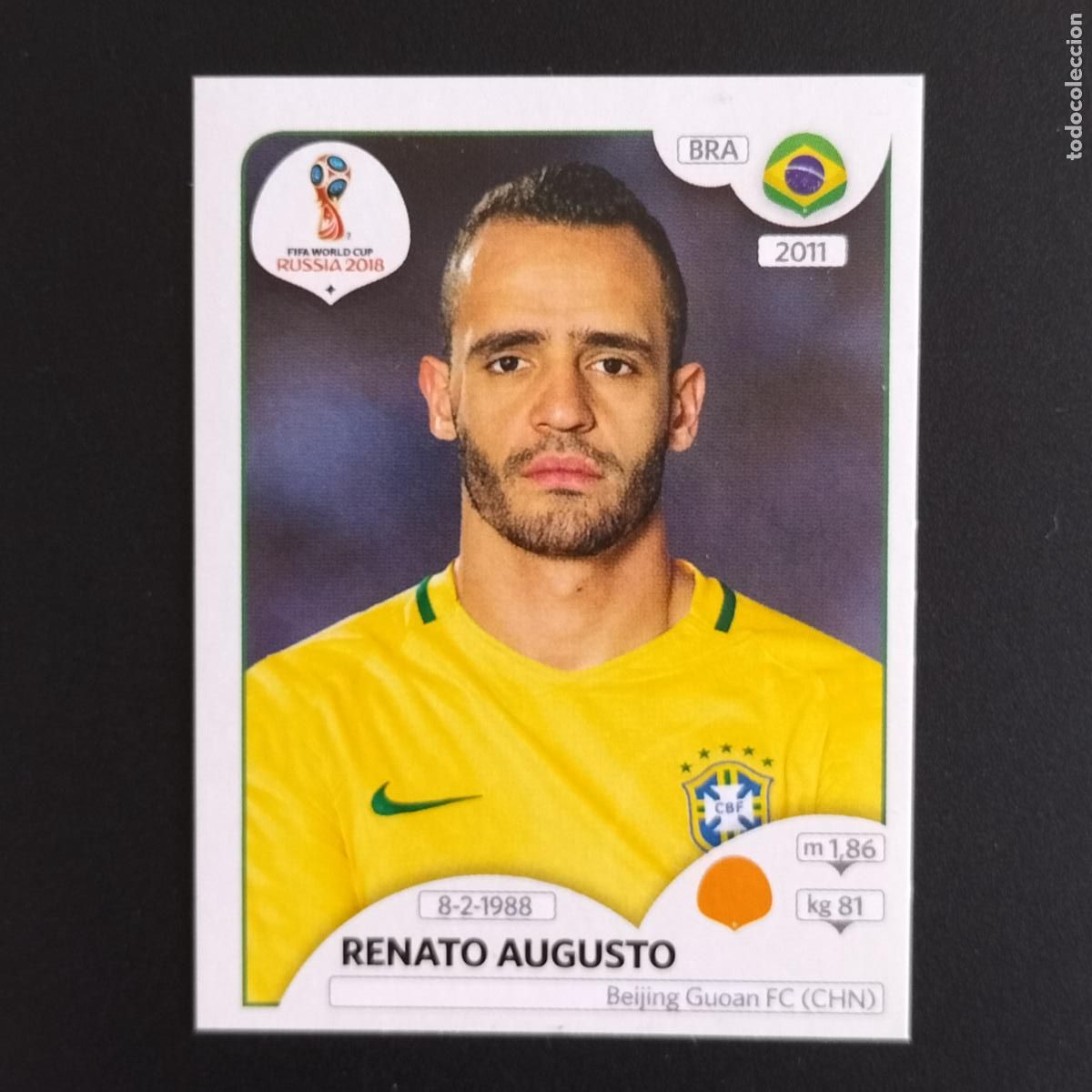 Cromos de F&uacute;tbol: 365 RENATO AUGUSTO BRAZIL BRASIL CROMOS ALBUM MUNDIAL FUTBOL 18 FIFA WORLD CUP RUSSIA RUSIA 2018