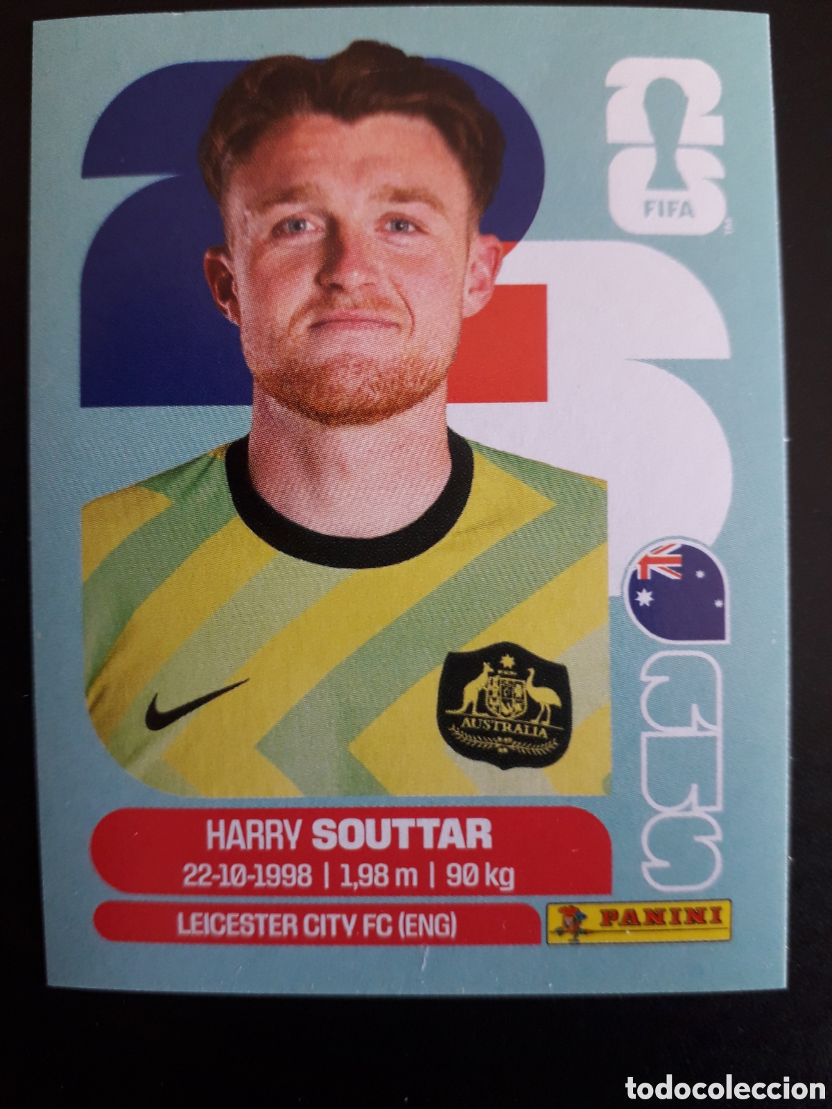 Cromos de F&uacute;tbol: SOUTTAR AUSTRALIA AUS 4 MUNDIAL F&Uacute;TBOL 2026 FIFA WORLD CUP PANINI SIN PEGAR PEDIDO M&Iacute;NIMO 3&euro;