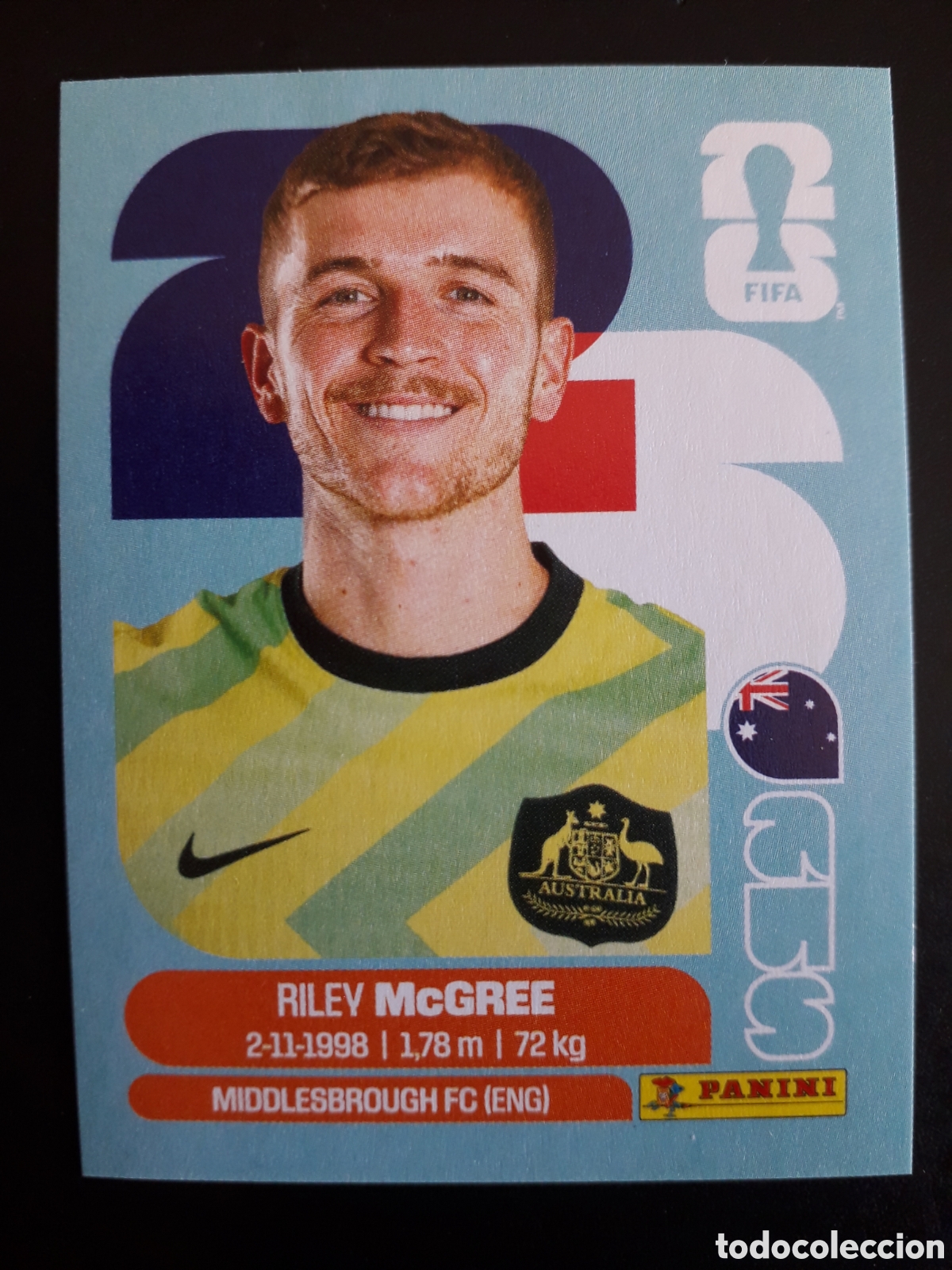 Cromos de F&uacute;tbol: McGREE AUSTRALIA AUS 12 MUNDIAL F&Uacute;TBOL 2026 FIFA WORLD CUP PANINI SIN PEGAR PEDIDO M&Iacute;NIMO 3&euro;