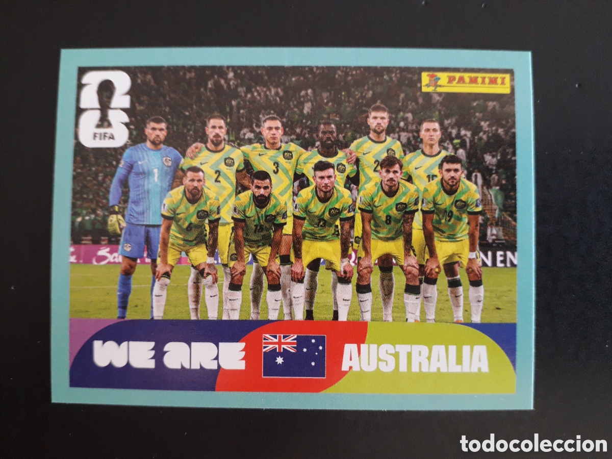 Football Stickers: EQUIPO AUSTRALIA AUS 13 MUNDIAL F&Uacute;TBOL 2026 FIFA WORLD CUP PANINI SIN PEGAR PEDIDO M&Iacute;NIMO 3&euro;
