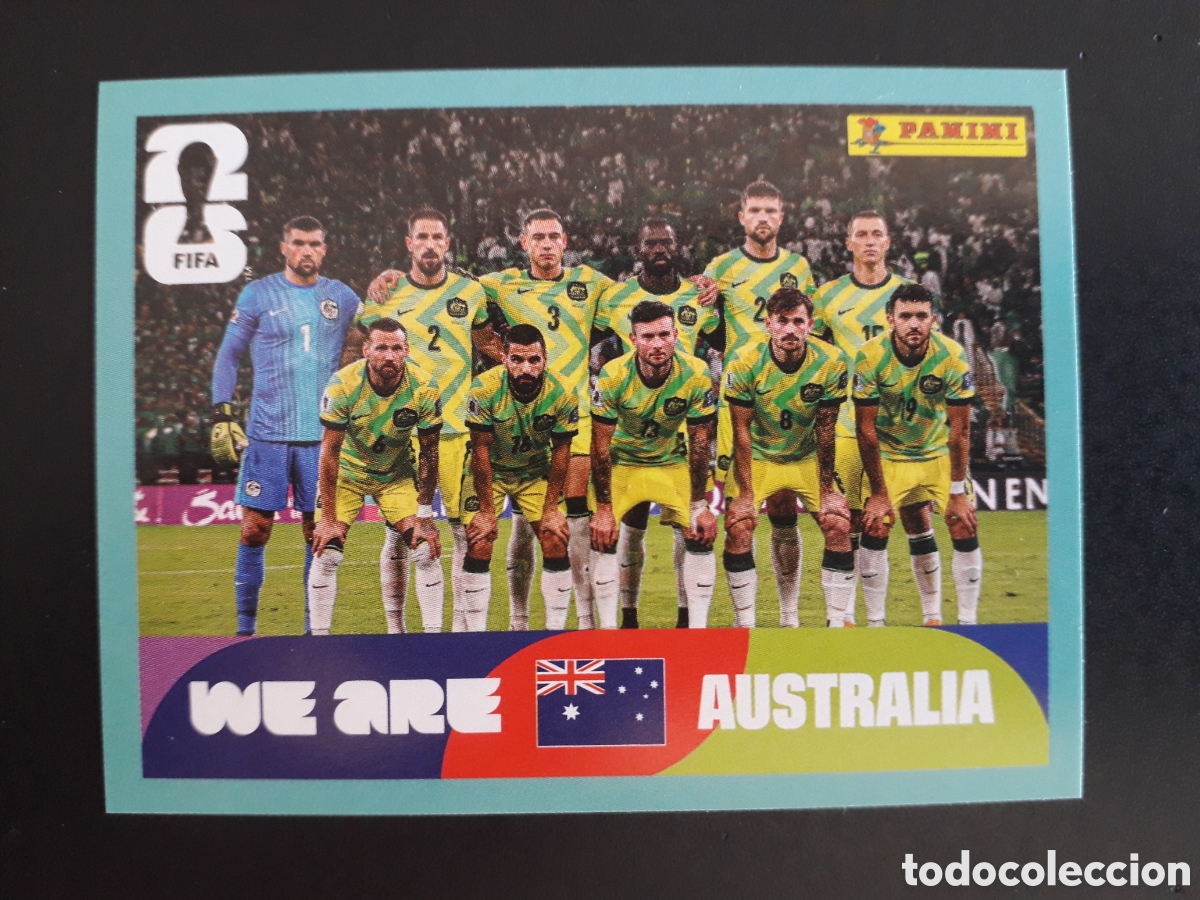 Football Stickers: EQUIPO AUSTRALIA AUS 13 MUNDIAL F&Uacute;TBOL 2026 FIFA WORLD CUP PANINI SIN PEGAR PEDIDO M&Iacute;NIMO 3&euro;