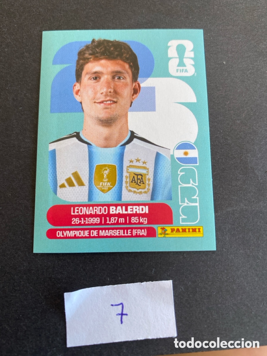 Football Stickers: Cromo Argentina Mundial 2026 N* 7 nuevo