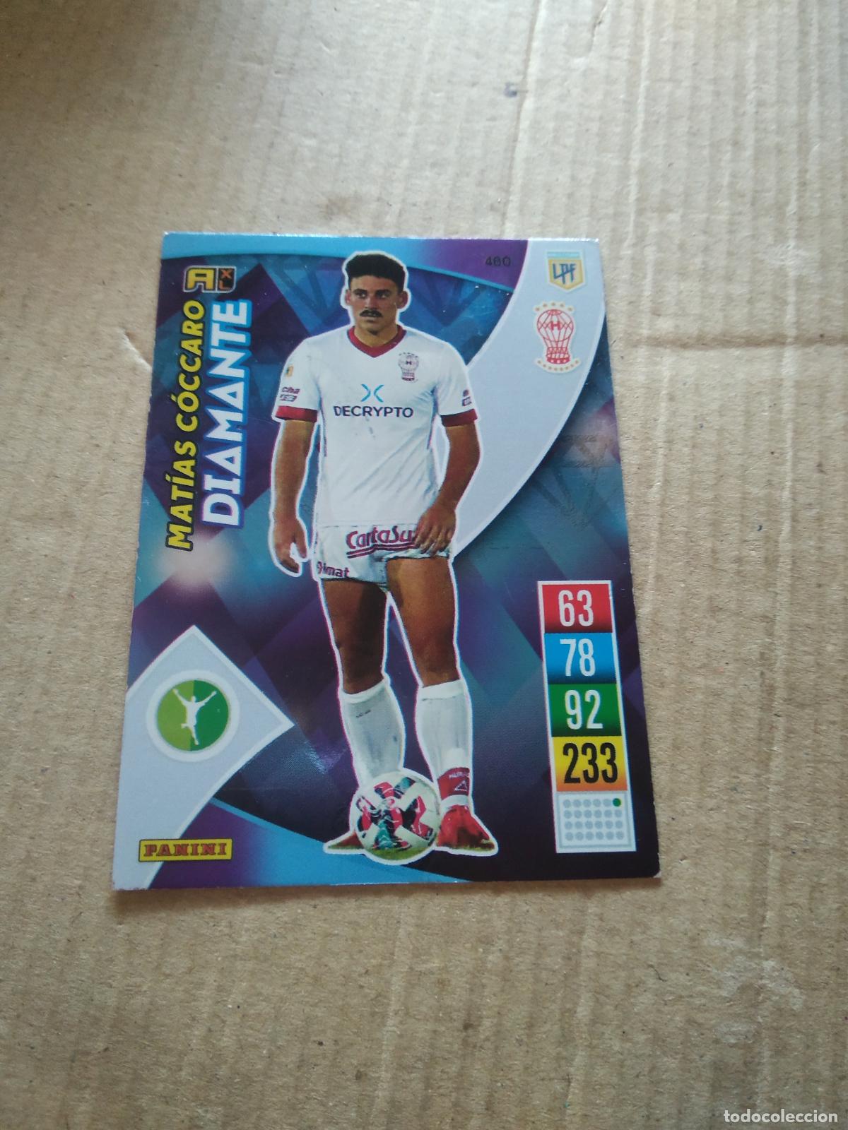 Cromos de F&uacute;tbol: 460 MATIAS COCCARO HURACAN CROMO FUTBOL ARGENTINO PANINI LIGA ARGENTINA 2021-2022 ADRENALYN