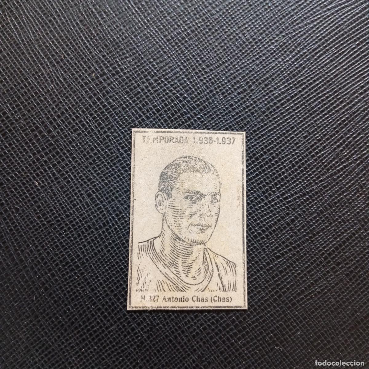 Cromos de F&uacute;tbol: 327 ANTONIO CHAS ESPA&Ntilde;OL CERILLAS Y FOSFOROS 1936 1937 LIGA 36 37 FUTBOL CROMO - A144 PG208