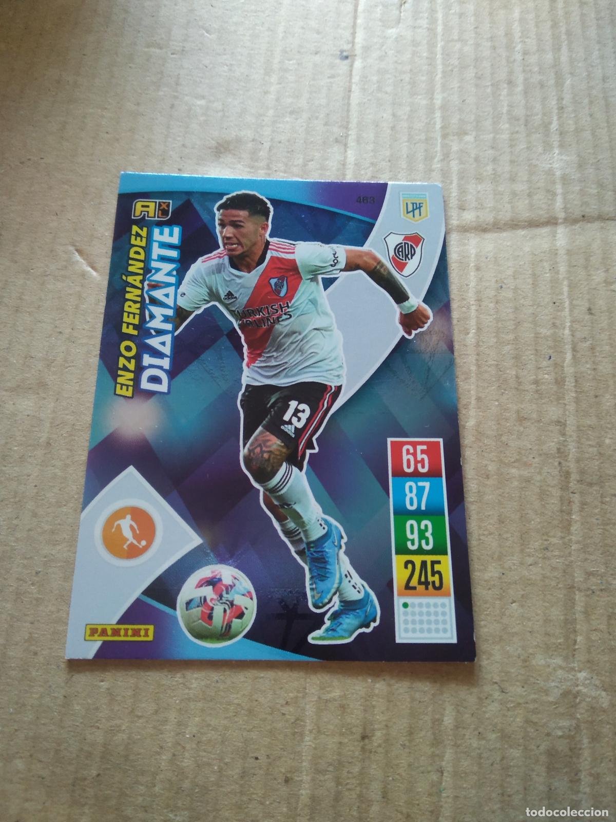 Cromos de F&uacute;tbol: 463 ENZO FERNANDEZ ROOKIE RIVER CROMO FUTBOL ARGENTINO PANINI LIGA ARGENTINA 2021-2022 ADRENALYN