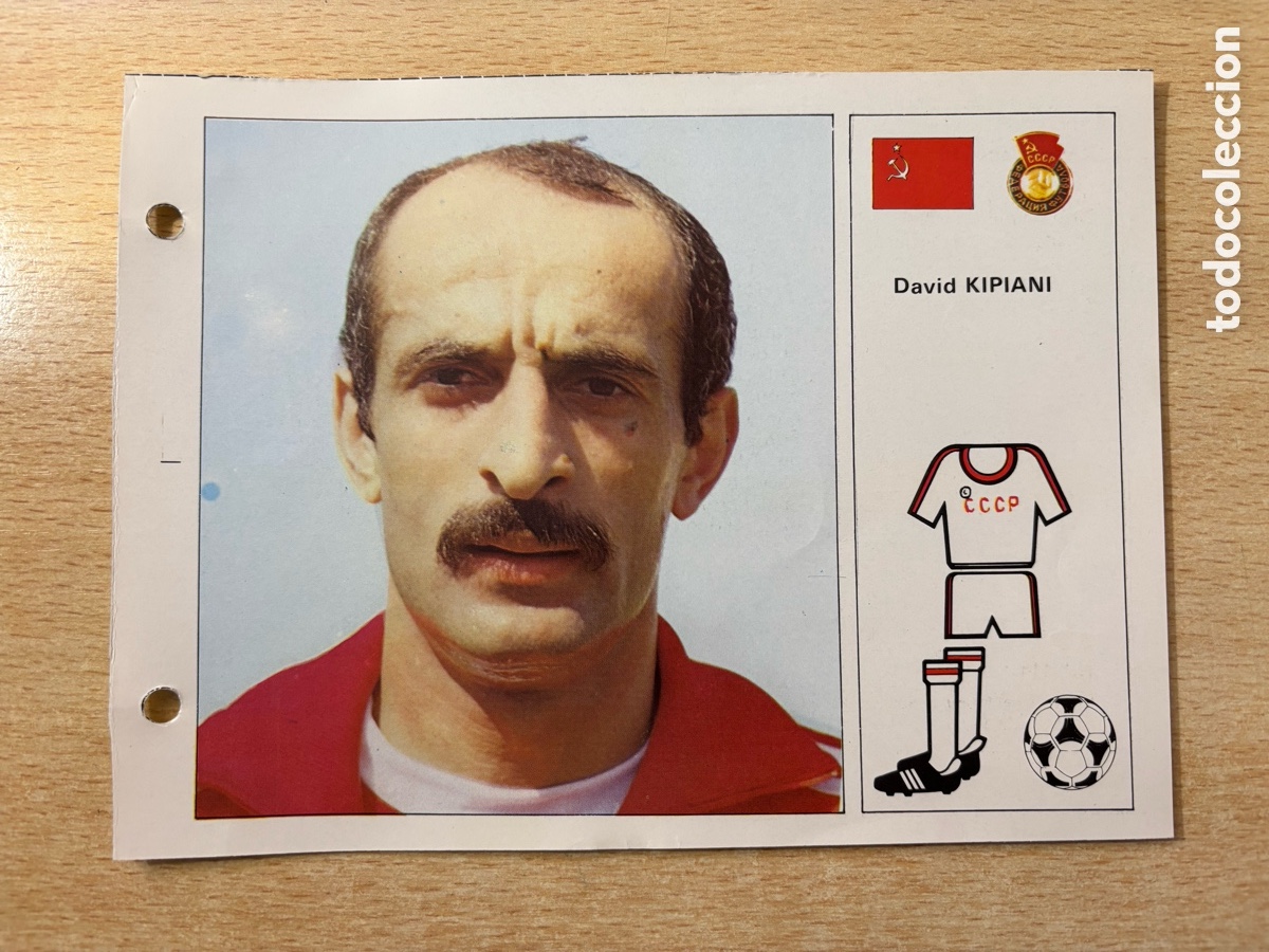 Cromos de F&uacute;tbol: # 114 David Kipiani URSS Las Estrellas del Mundial 82 mide 18x14 cm