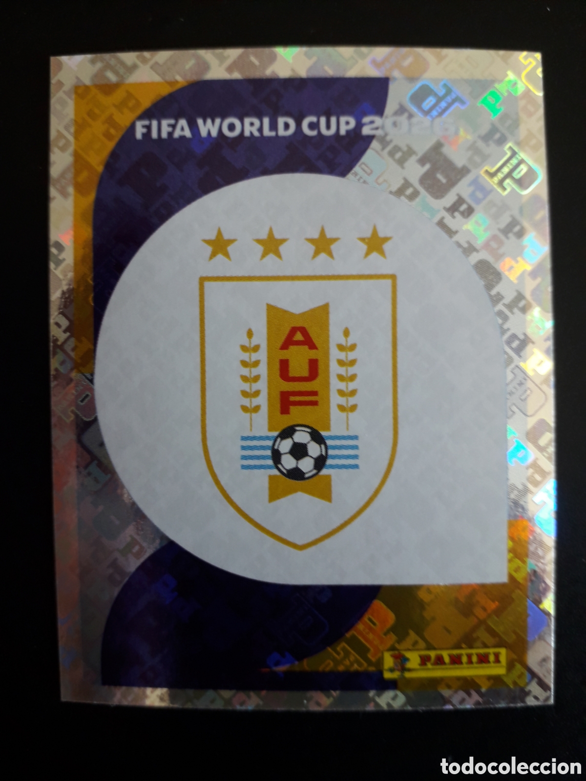 Cromos de F&uacute;tbol: ESCUDO URUGUAY URU 1 MUNDIAL F&Uacute;TBOL 2026 FIFA WORLD CUP PANINI SIN PEGAR PEDIDO M&Iacute;NIMO 3&euro;