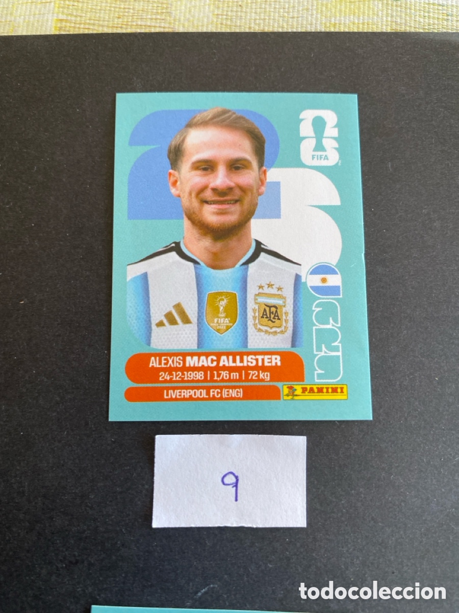Cromos de F&uacute;tbol: Cromo Argentina Mundial 2026 N* 9 nuevo