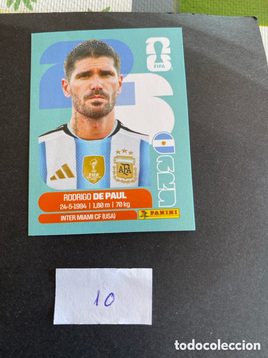 Cromos de F&uacute;tbol: Cromo Argentina Mundial 2026 N* 10 nuevo