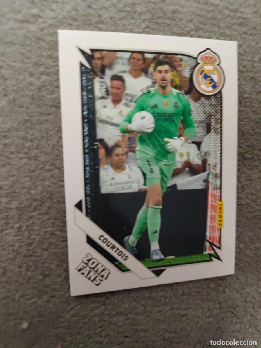 Cromos de F&uacute;tbol: 30 PANINI CLUB REAL MADRID 25 26 COURTOIS ZONA FANS 2025 2026