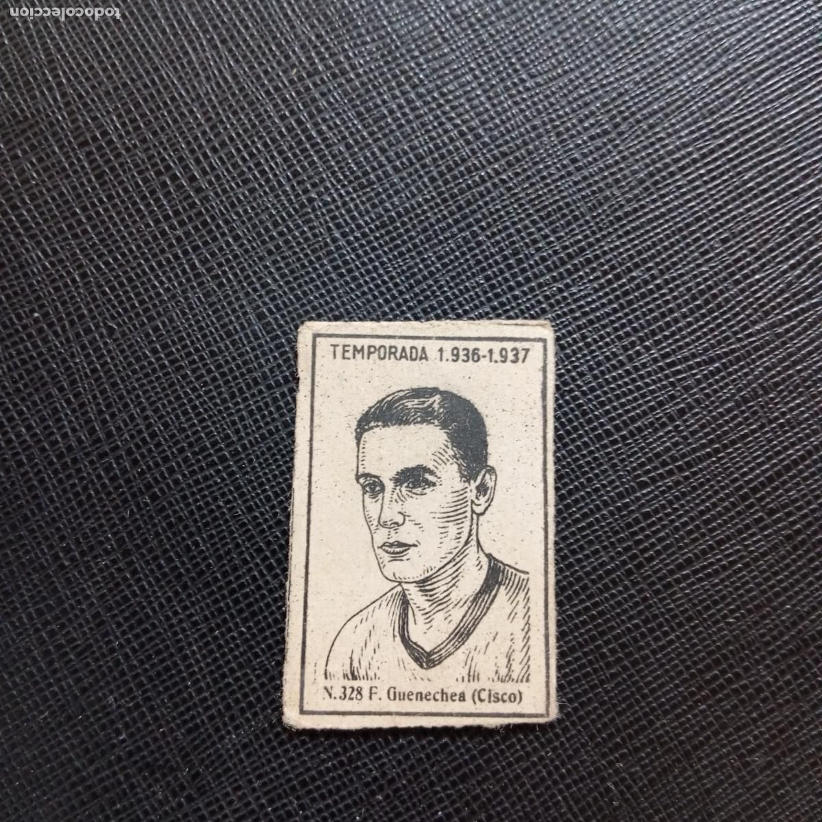Cromos de F&uacute;tbol: 328 GUENECHEA CISCO RACING CERILLAS Y FOSFOROS 1936 1937 LIGA 36 37 FUTBOL CROMO - A144 PG370