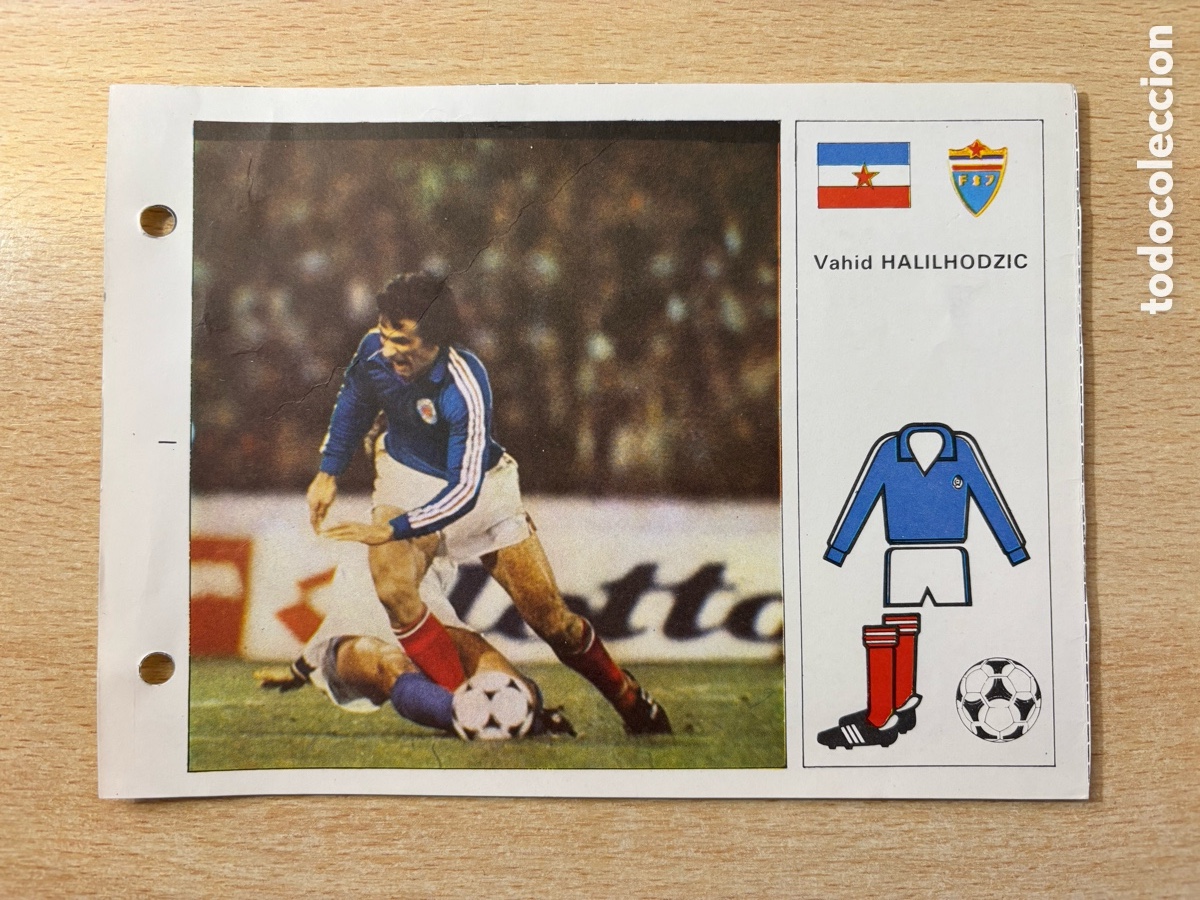 Cromos de F&uacute;tbol: # 119 Vahid Halilhodzic Yugoslavia Las Estrellas del Mundial 82 mide 18x14 cm