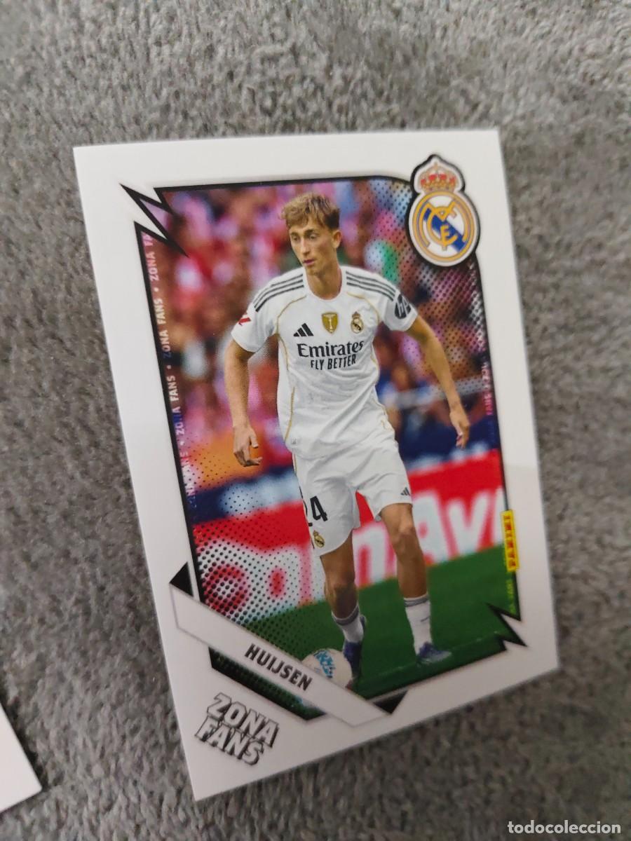 Cromos de F&uacute;tbol: 34 PANINI CLUB REAL MADRID 25 26 HUIJSEN ZONA FANS 2025 2026