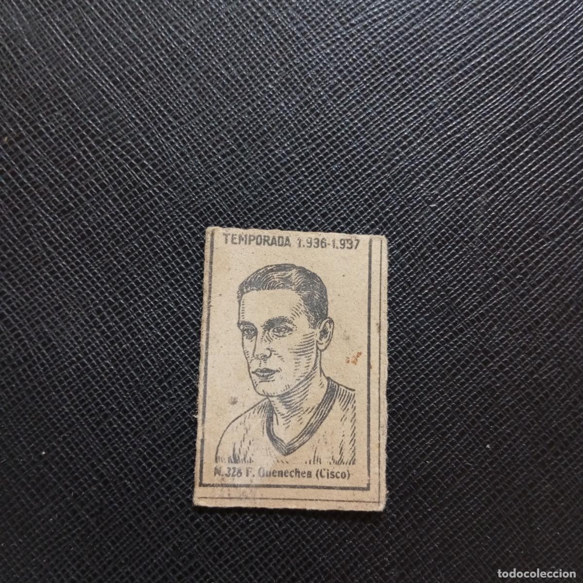 Cromos de F&uacute;tbol: 328 GUENECHEA CISCO RACING CERILLAS Y FOSFOROS 1936 1937 LIGA 36 37 FUTBOL CROMO - A144 PG532