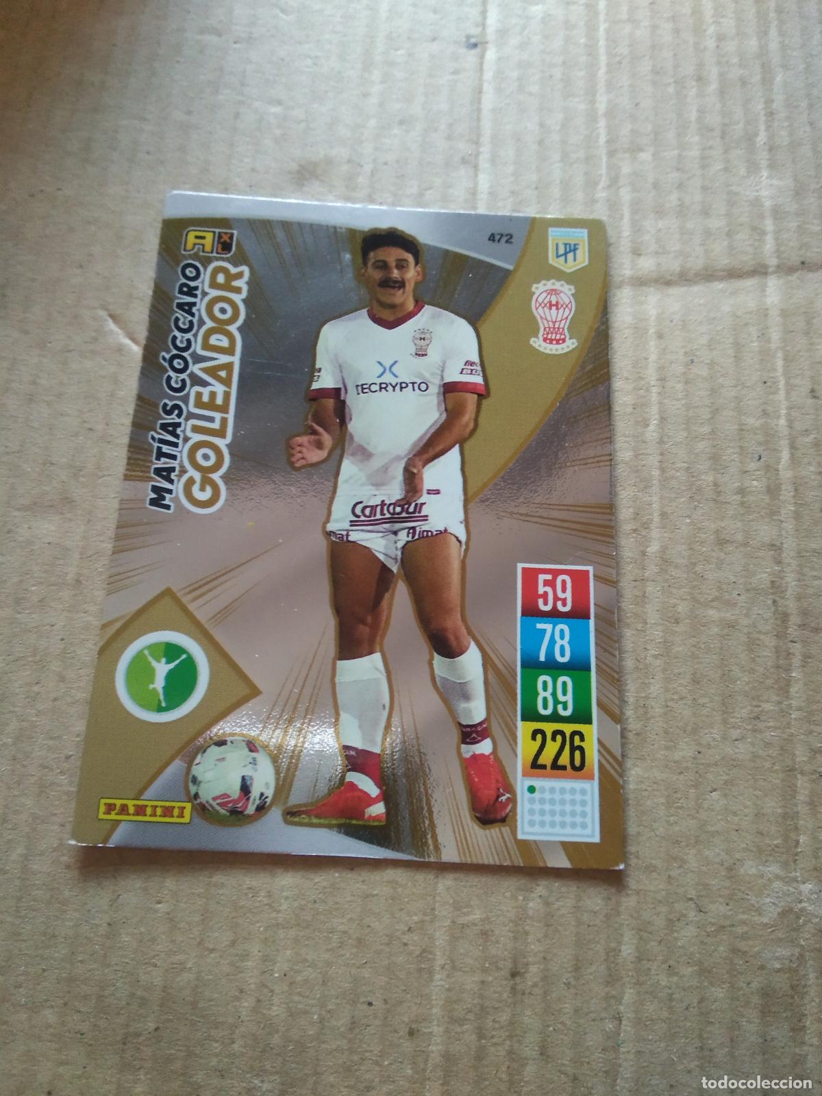 Cromos de F&uacute;tbol: 472 MATIAS COCCARO HURACAN CROMO FUTBOL ARGENTINO PANINI LIGA ARGENTINA 2021-2022 ADRENALYN