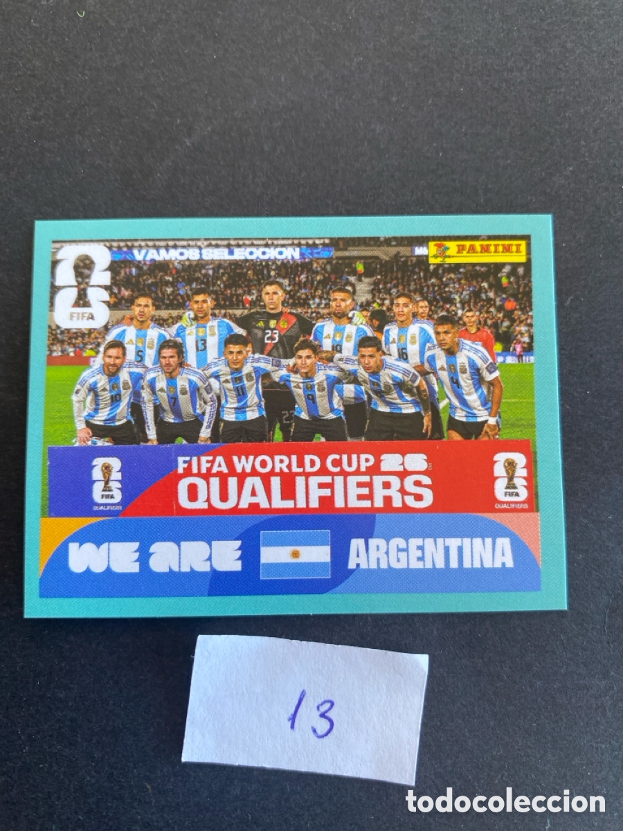 Cromos de F&uacute;tbol: Cromo Argentina Mundial 2026 N* 13 nuevo