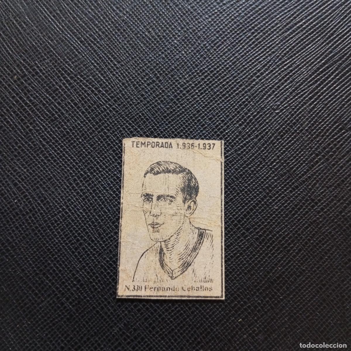Fu&szlig;ball-Sticker: 330 FERNANDO CEBALLOS RACING CERILLAS Y FOSFOROS 1936 1937 LIGA 36 37 FUTBOL CROMO - A123 PG37