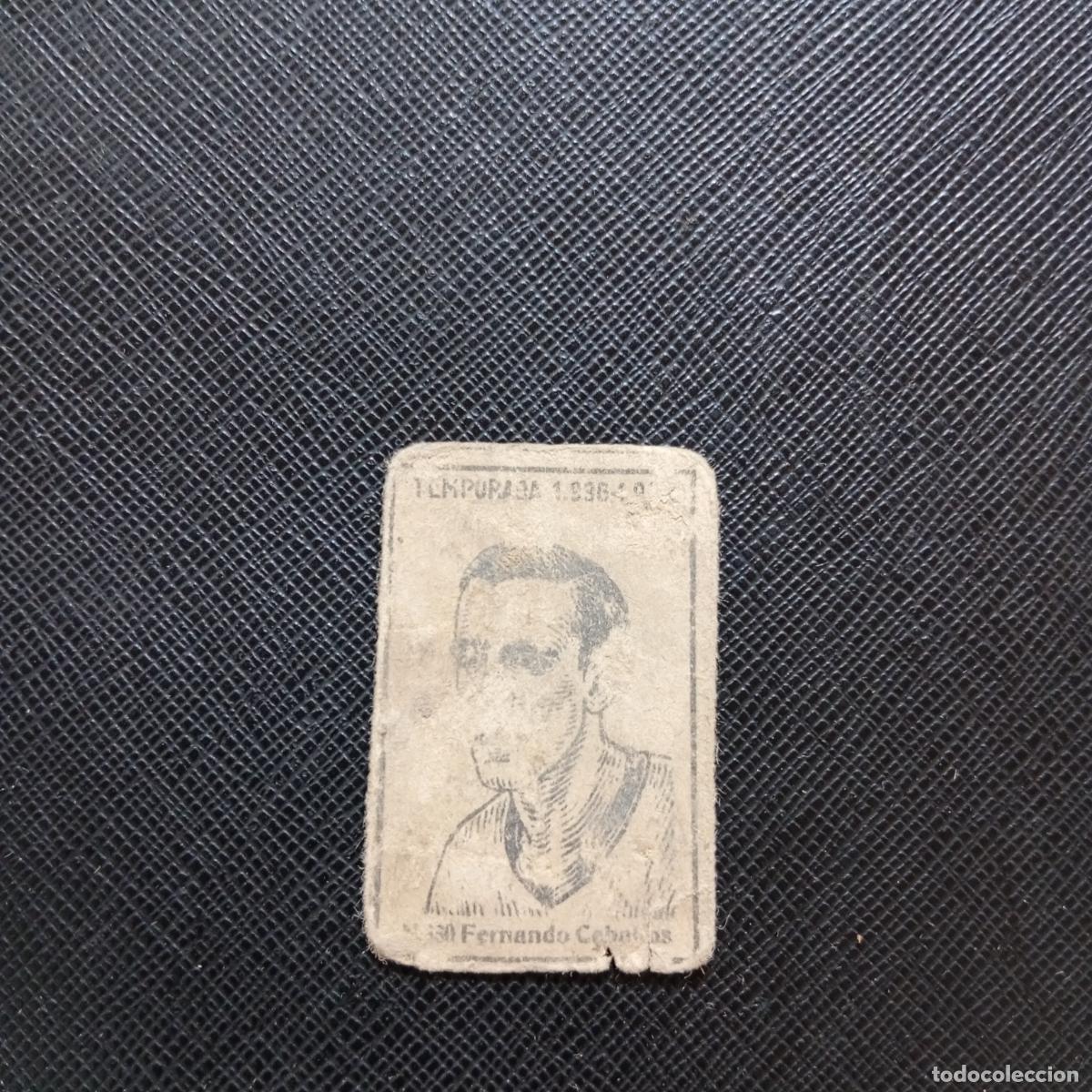 Cartes &agrave; collectionner de Football: 330 FERNANDO CEBALLOS RACING CERILLAS Y FOSFOROS 1936 1937 LIGA 36 37 FUTBOL CROMO - A123 PG55