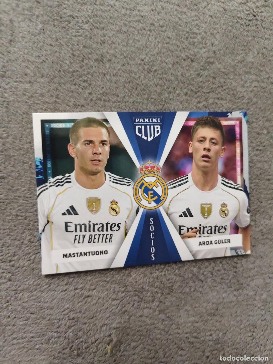 Cromos de F&uacute;tbol: SO 48 PANINI CLUB REAL MADRID 25 26 MASTANTUONO &ndash; ARDA G&Uuml;LER SOCIOS 2025 2026