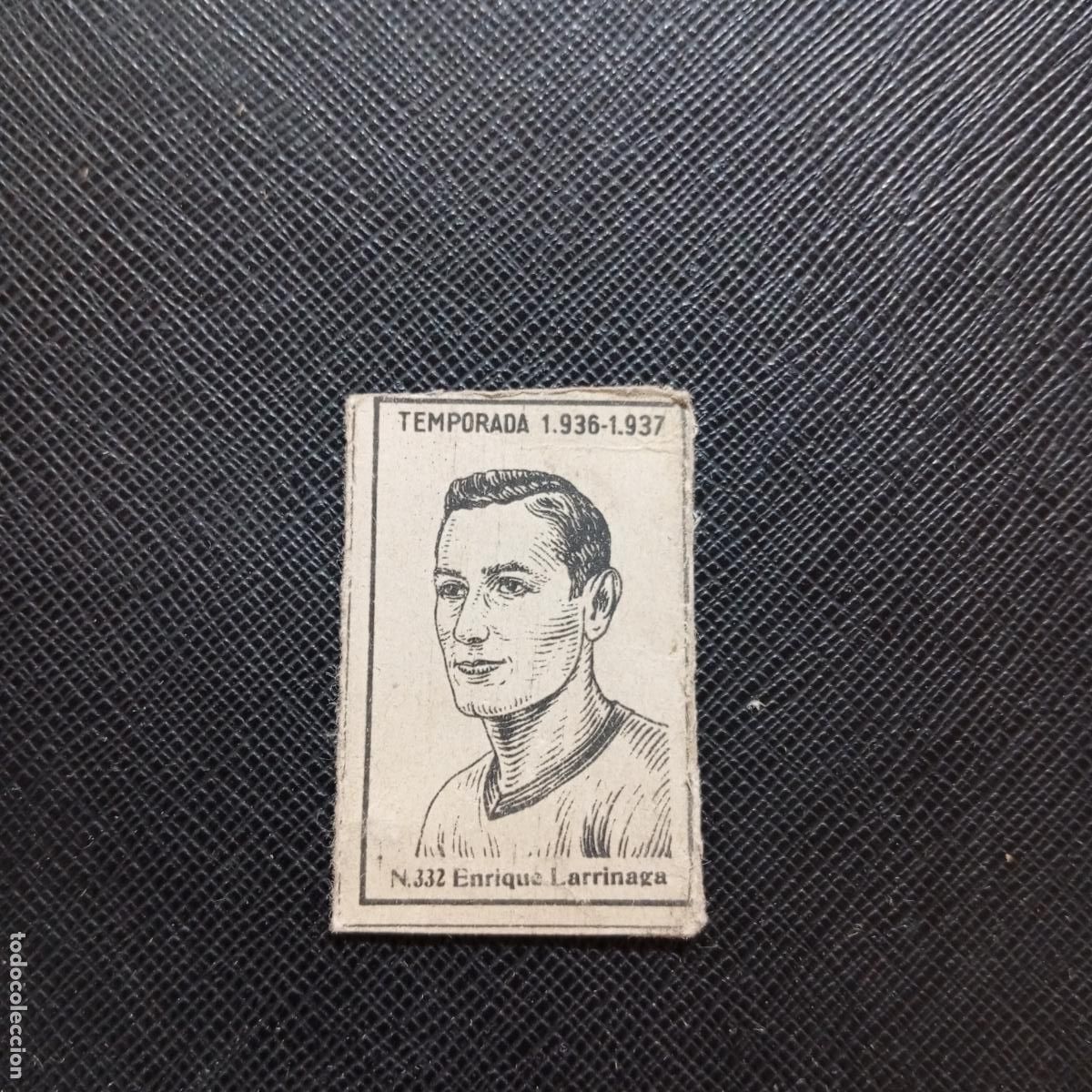 Cromos de F&uacute;tbol: 332 ENRIQUE LARRINAGA RACING CERILLAS Y FOSFOROS 1936 1937 LIGA 36 37 FUTBOL CROMO - A123 PG73