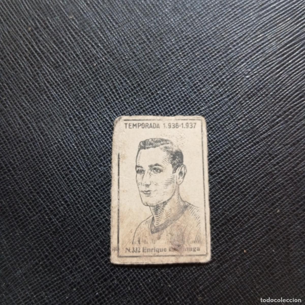 Cromos de F&uacute;tbol: 332 ENRIQUE LARRINAGA RACING CERILLAS Y FOSFOROS 1936 1937 LIGA 36 37 FUTBOL CROMO - A123 PG91