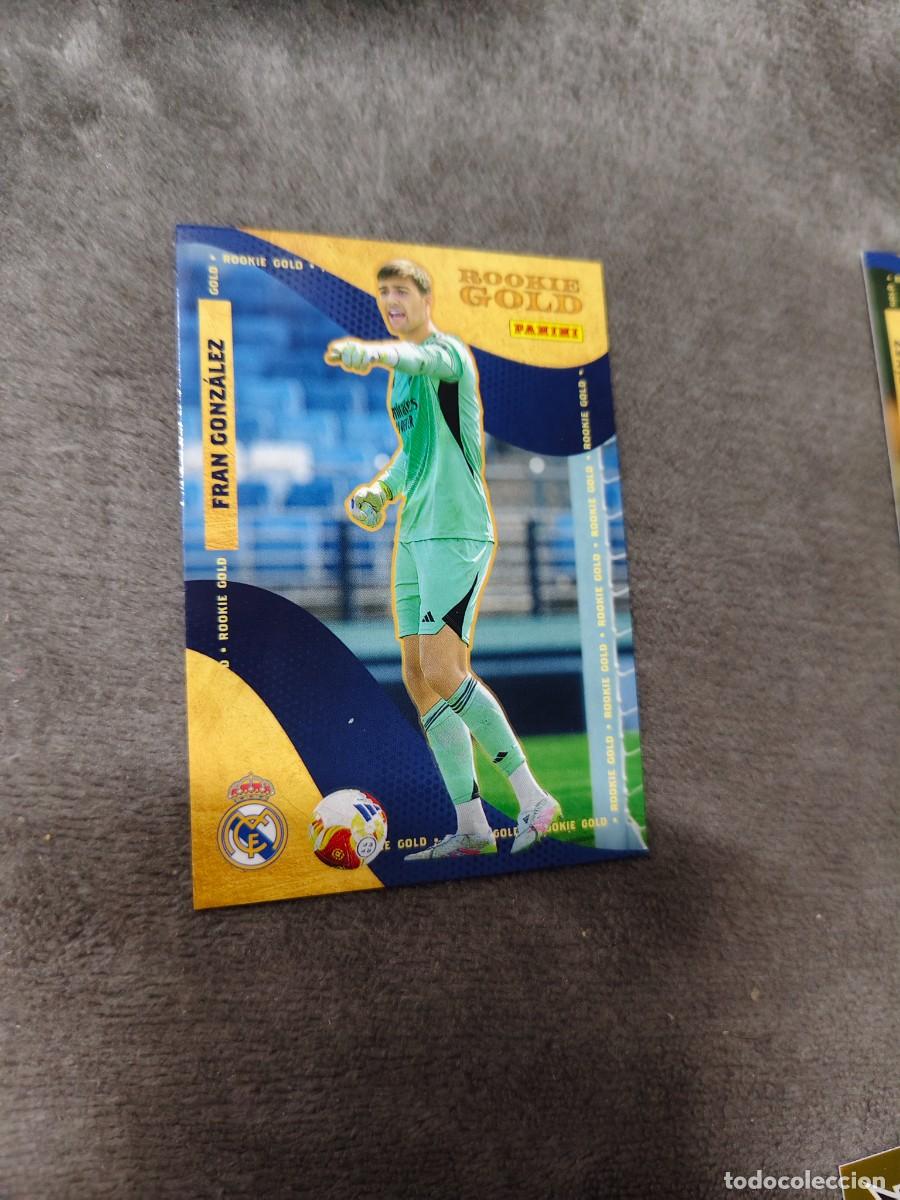 Cromos de F&uacute;tbol: RG 55 PANINI CLUB REAL MADRID 25 26 FRAN GONZ&Aacute;LEZ ROOKIE GOLD 2025 2026
