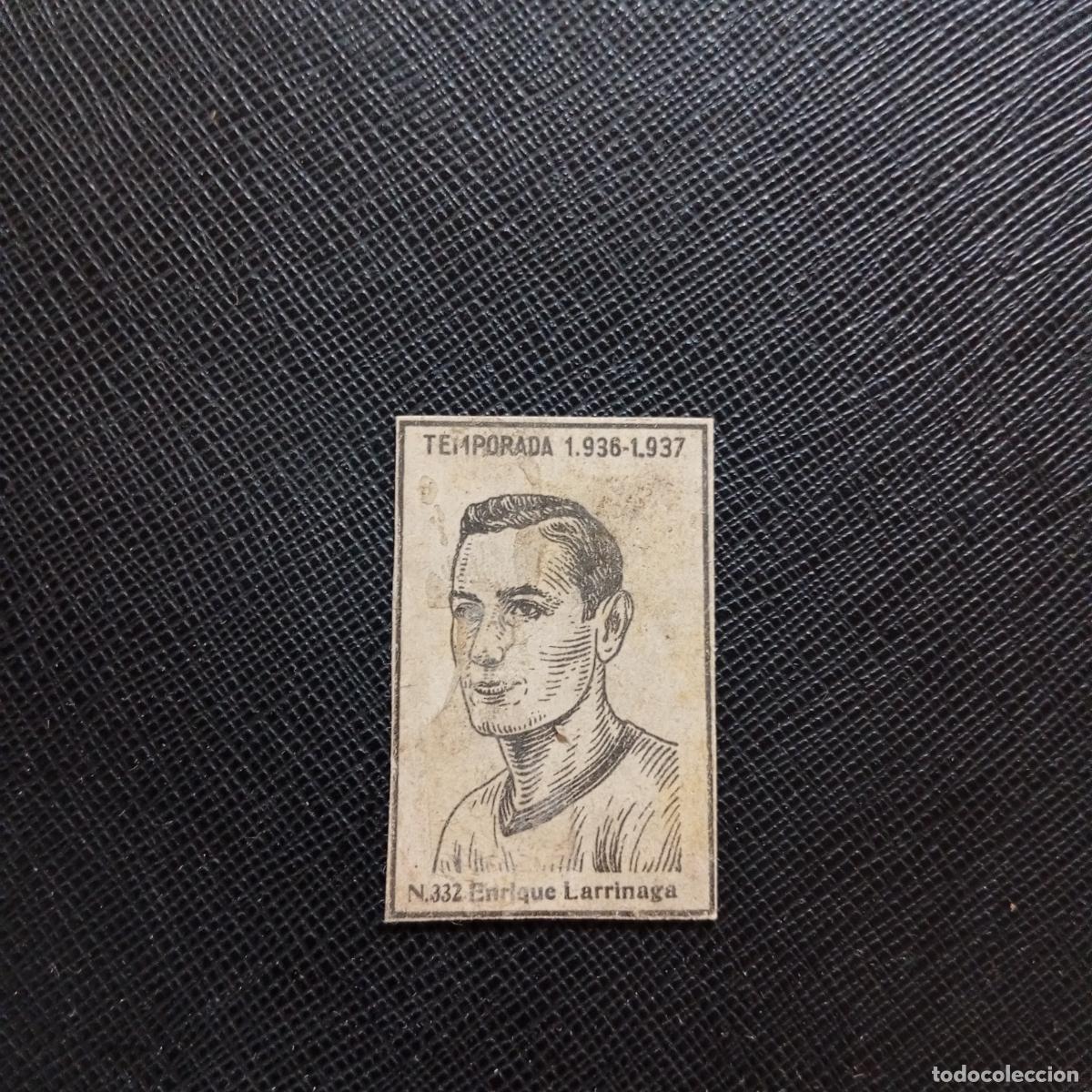 Cromos de F&uacute;tbol: 332 ENRIQUE LARRINAGA RACING CERILLAS Y FOSFOROS 1936 1937 LIGA 36 37 FUTBOL CROMO - A123 PG100 B