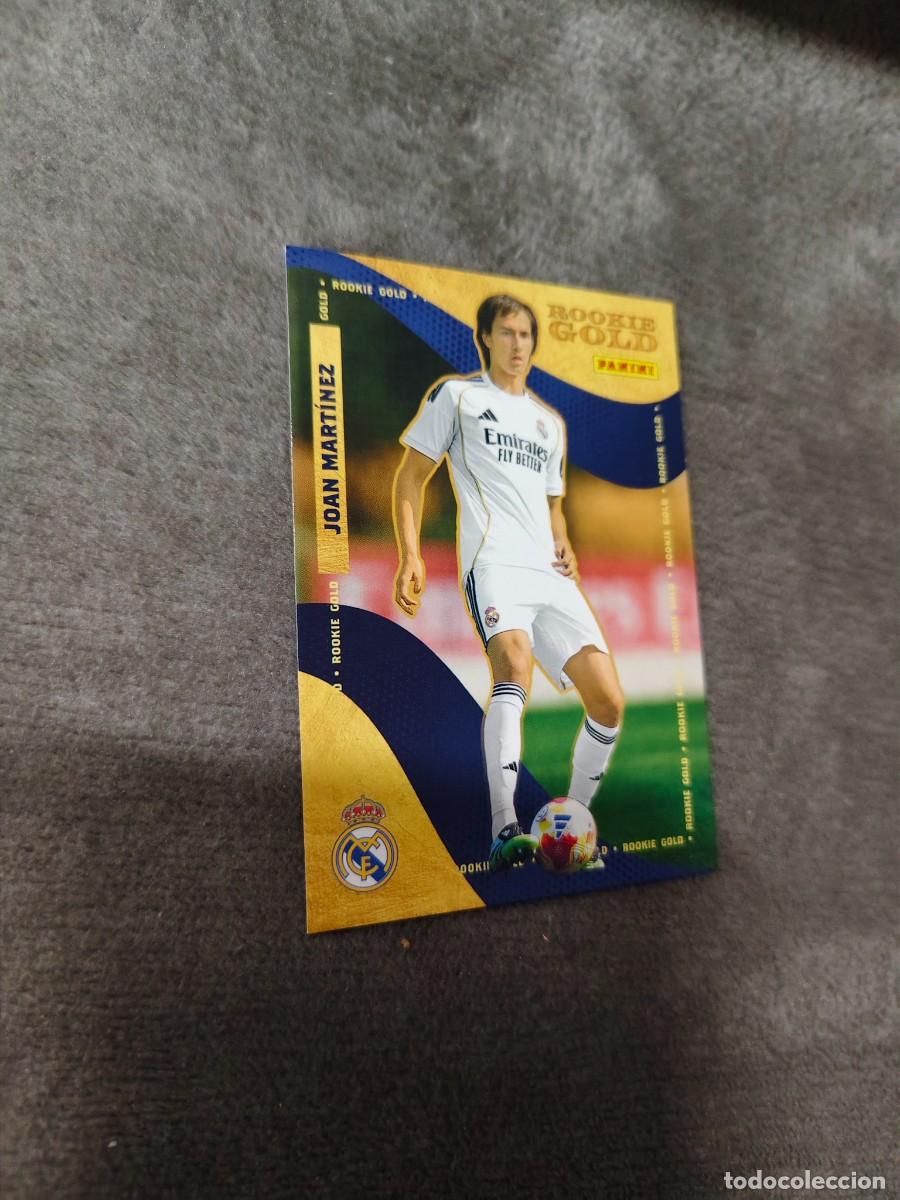 Cromos de F&uacute;tbol: RG 56 PANINI CLUB REAL MADRID 25 26 JOAN MART&Iacute;NEZ ROOKIE GOLD 2025 2026