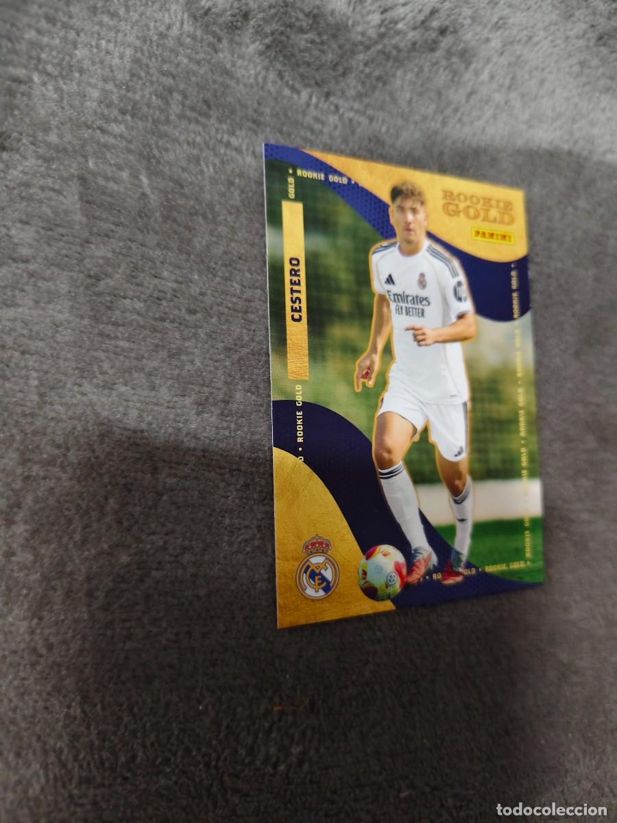 Cromos de F&uacute;tbol: RG 58 PANINI CLUB REAL MADRID 25 26 CESTERO ROOKIE GOLD 2025 2026