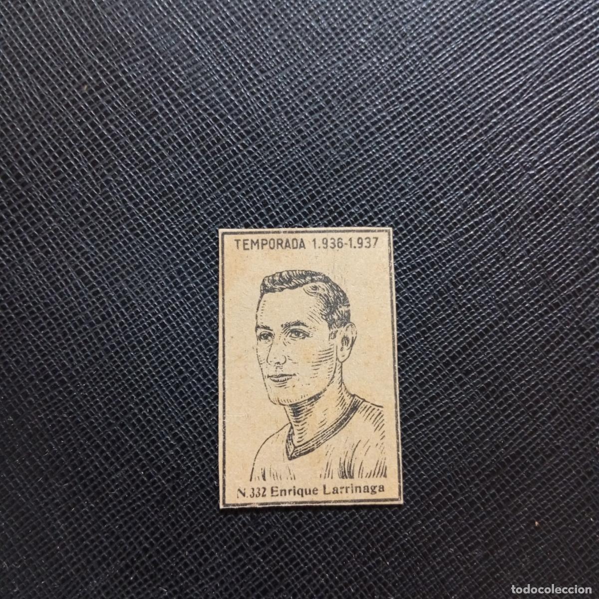 Cromos de F&uacute;tbol: 332 ENRIQUE LARRINAGA RACING CERILLAS Y FOSFOROS 1936 1937 LIGA 36 37 FUTBOL CROMO - A123 PG136