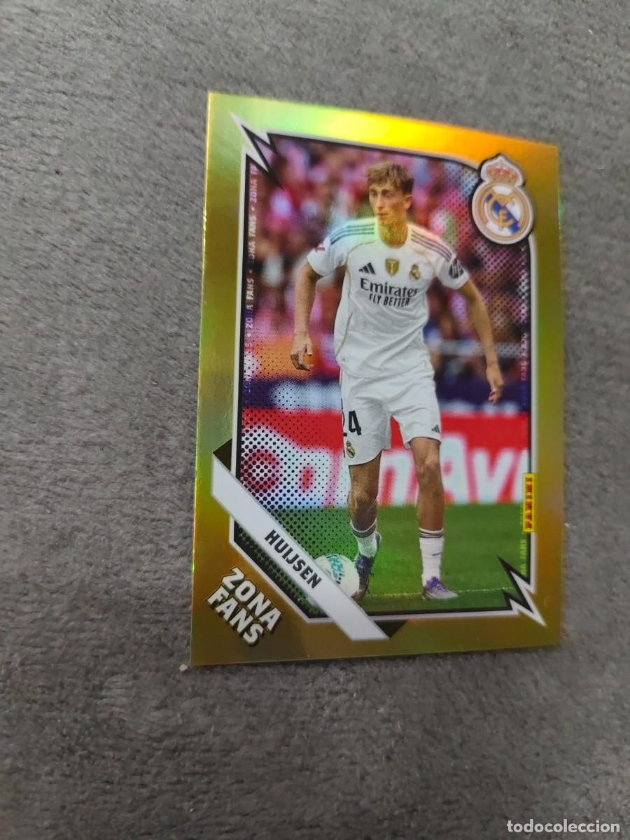 Cromos de F&uacute;tbol: KO 34 PANINI CLUB REAL MADRID 25 26 HUIJSEN * ZONA FANS GOLD KROMIX 2025 2026