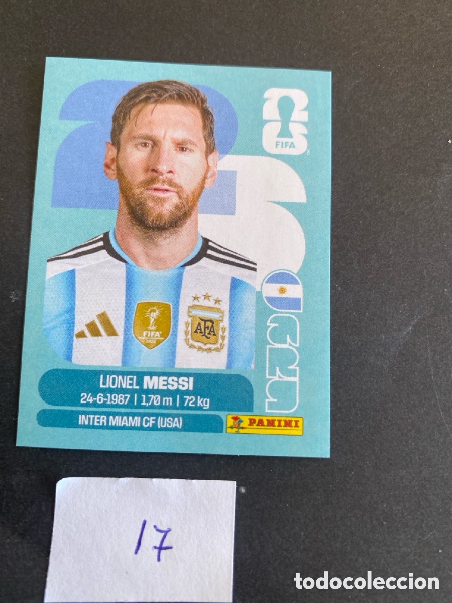 Cromos de F&uacute;tbol: Cromo MESSI Argentina Mundial 2026 N* 17