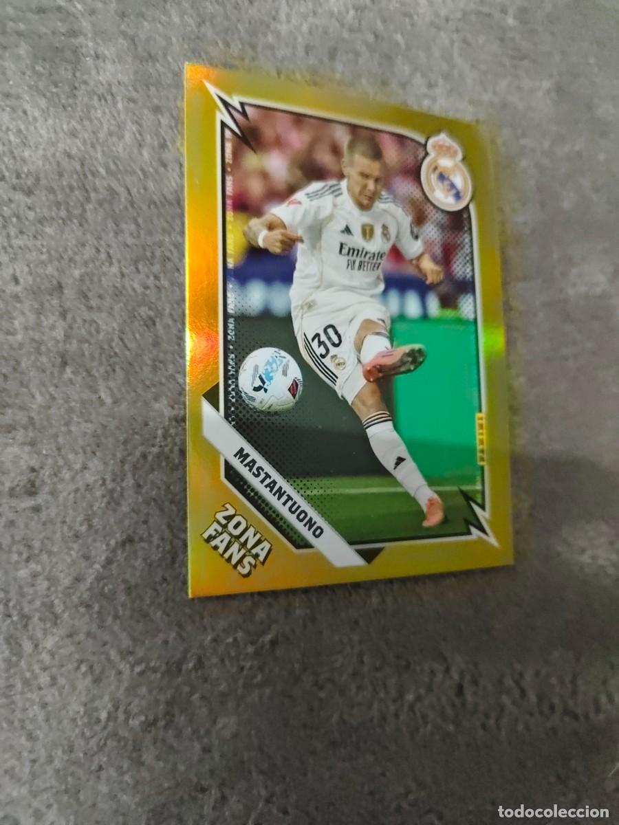 Fu&szlig;ball-Sticker: KO 40 PANINI CLUB REAL MADRID 25 26 MASTANTUONO * ZONA FANS GOLD KROMIX 2025 2026