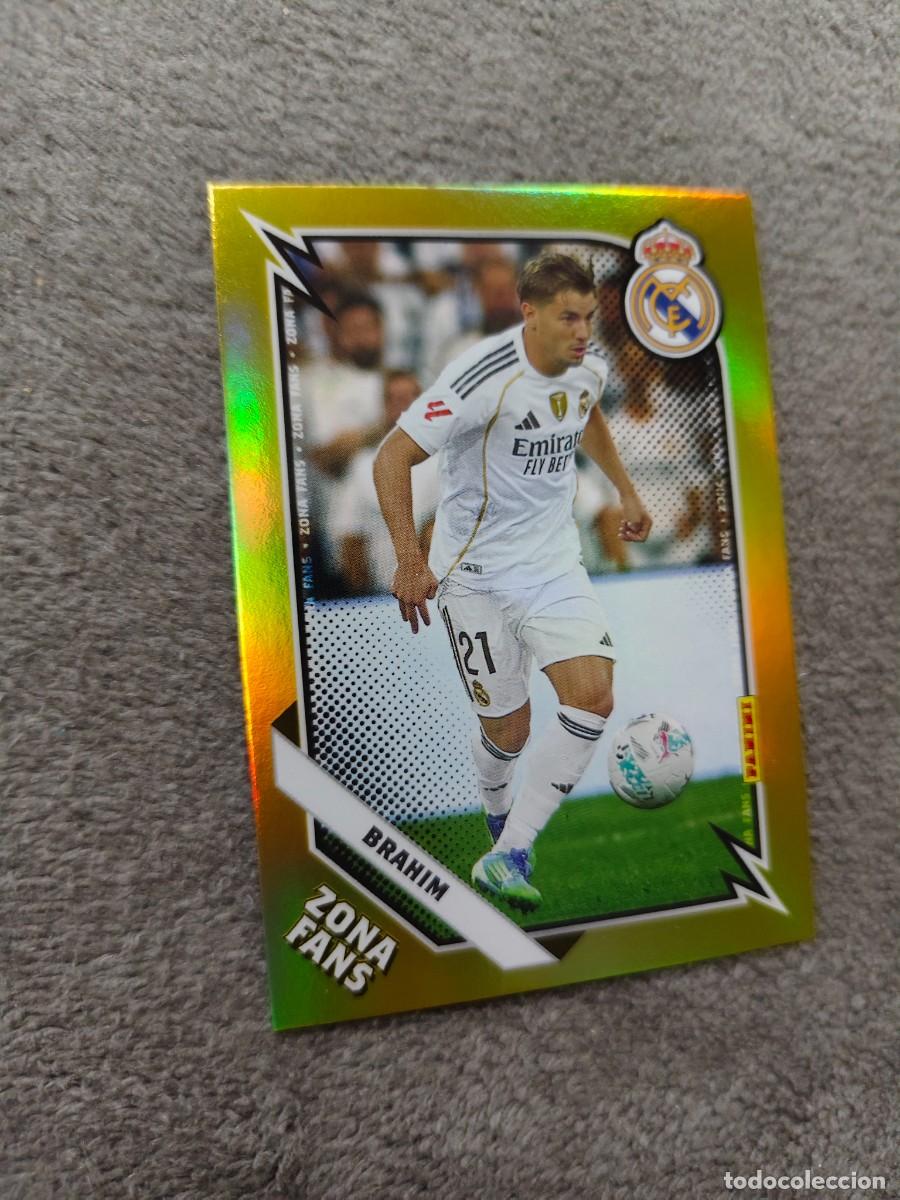 Cromos de F&uacute;tbol: KO 41 PANINI CLUB REAL MADRID 25 26 BRAHIM * ZONA FANS GOLD KROMIX 2025 2026